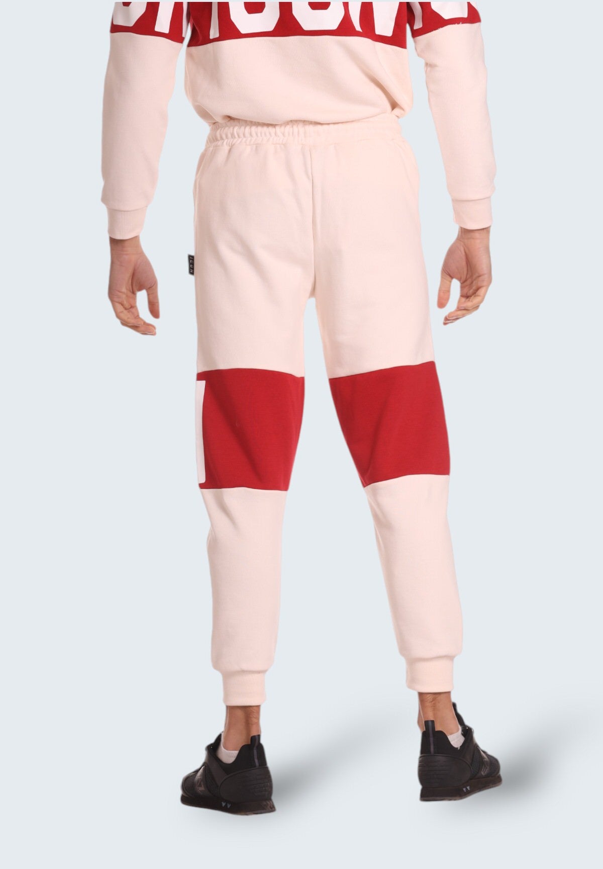 Pantaloni Tuta Jogger C/Stampa Dv IU9189P Crema