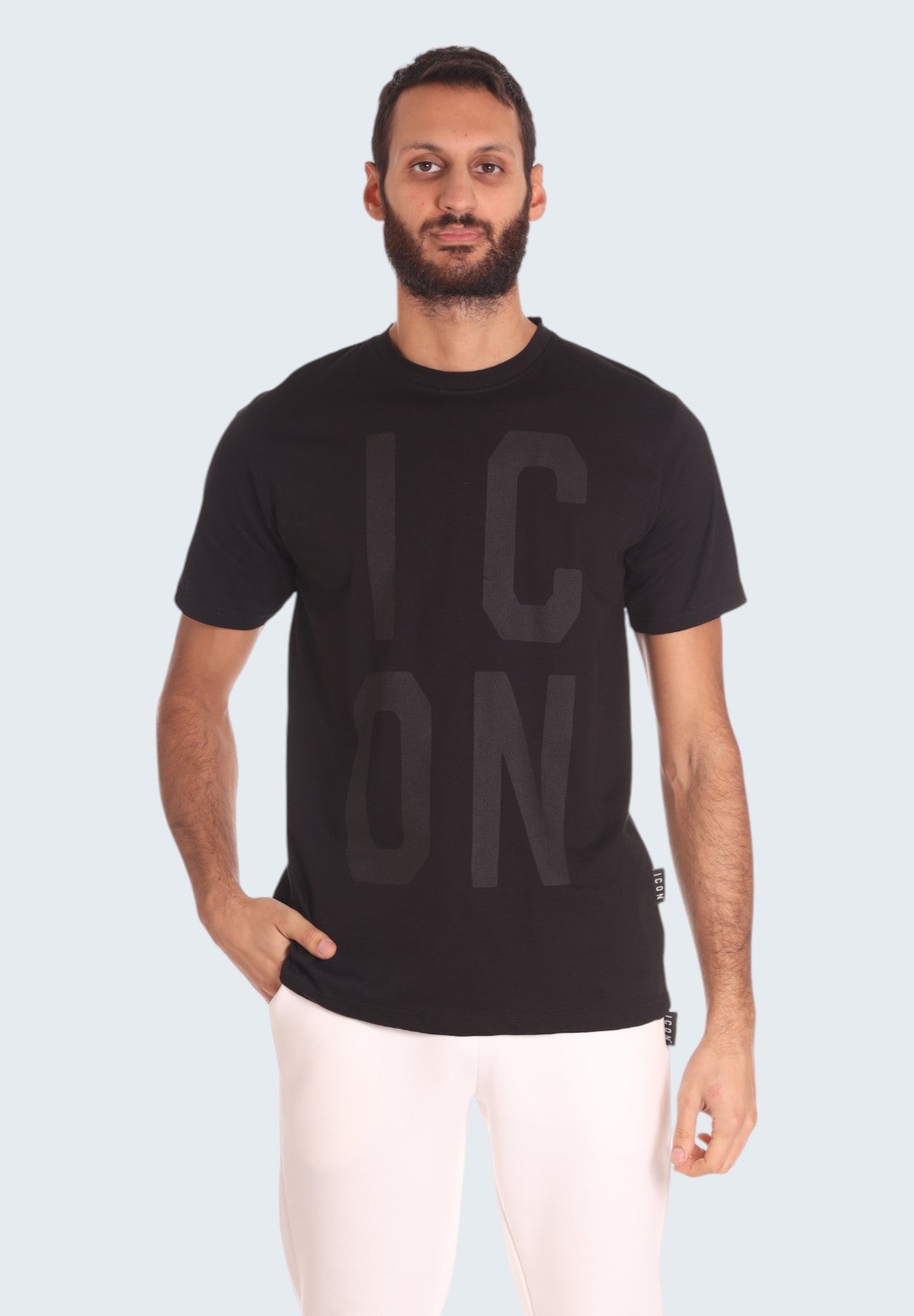 T-shirt con Stampa IU9203T Nero, Nero