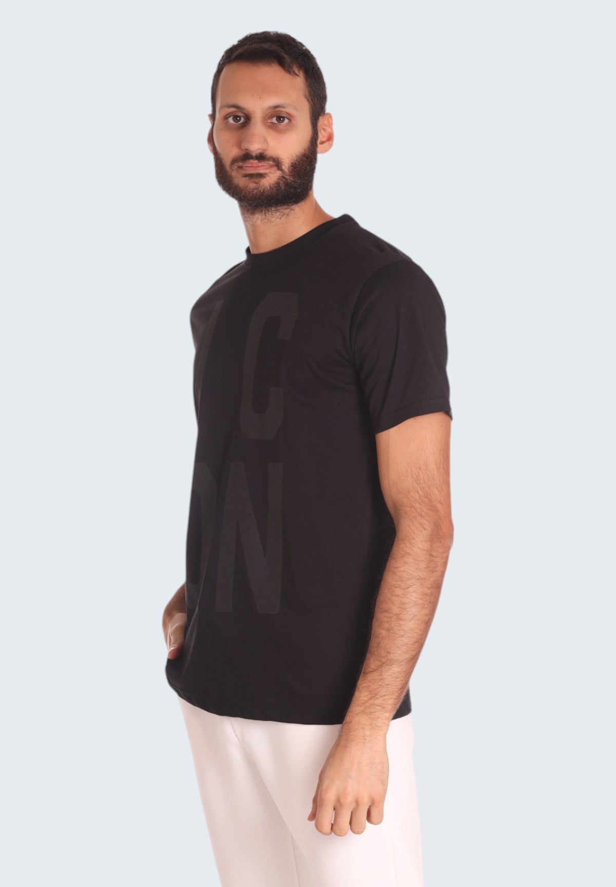 T-shirt con Stampa IU9203T Nero, Nero