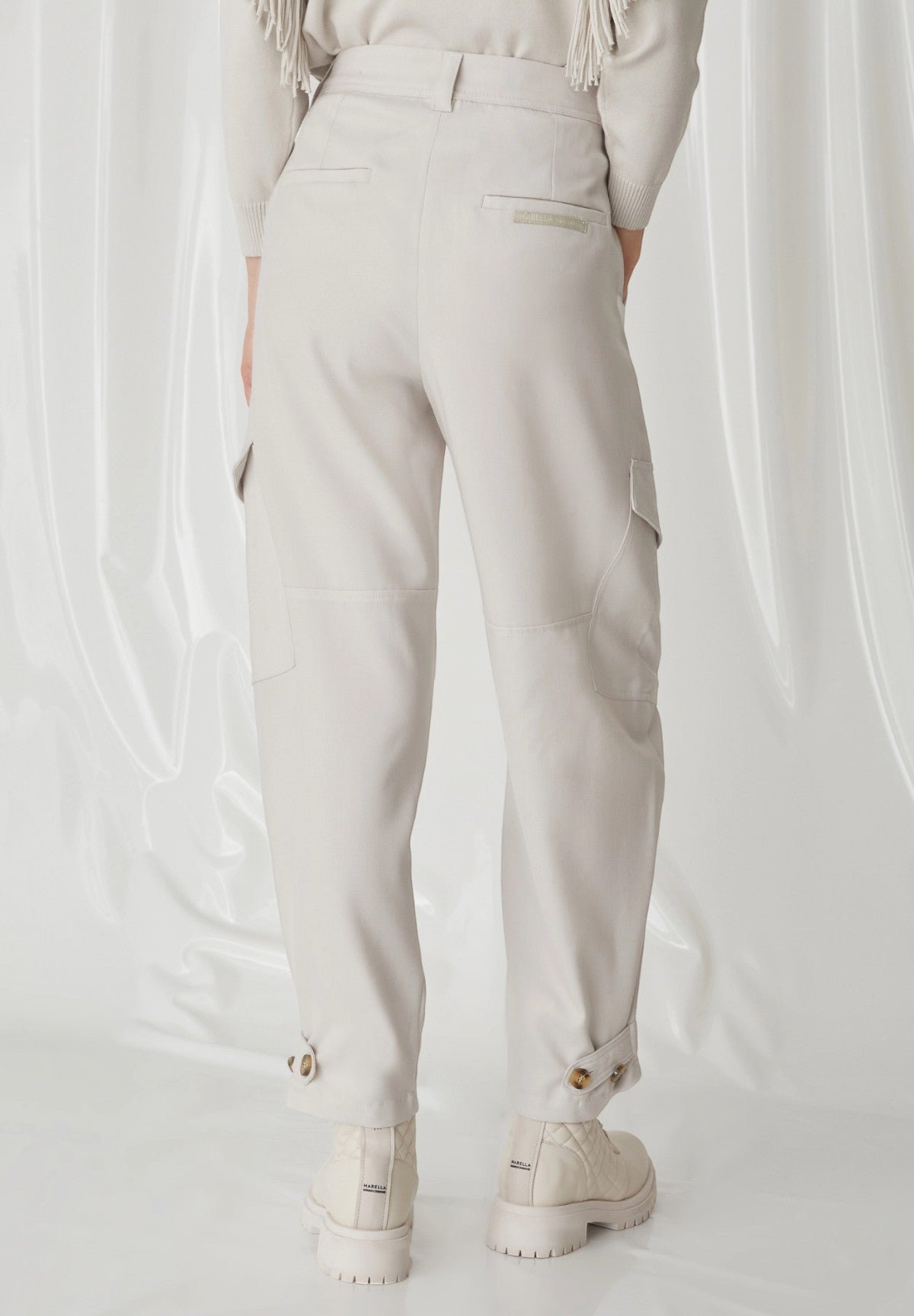 Pantaloni* Alisso Bianco Lana