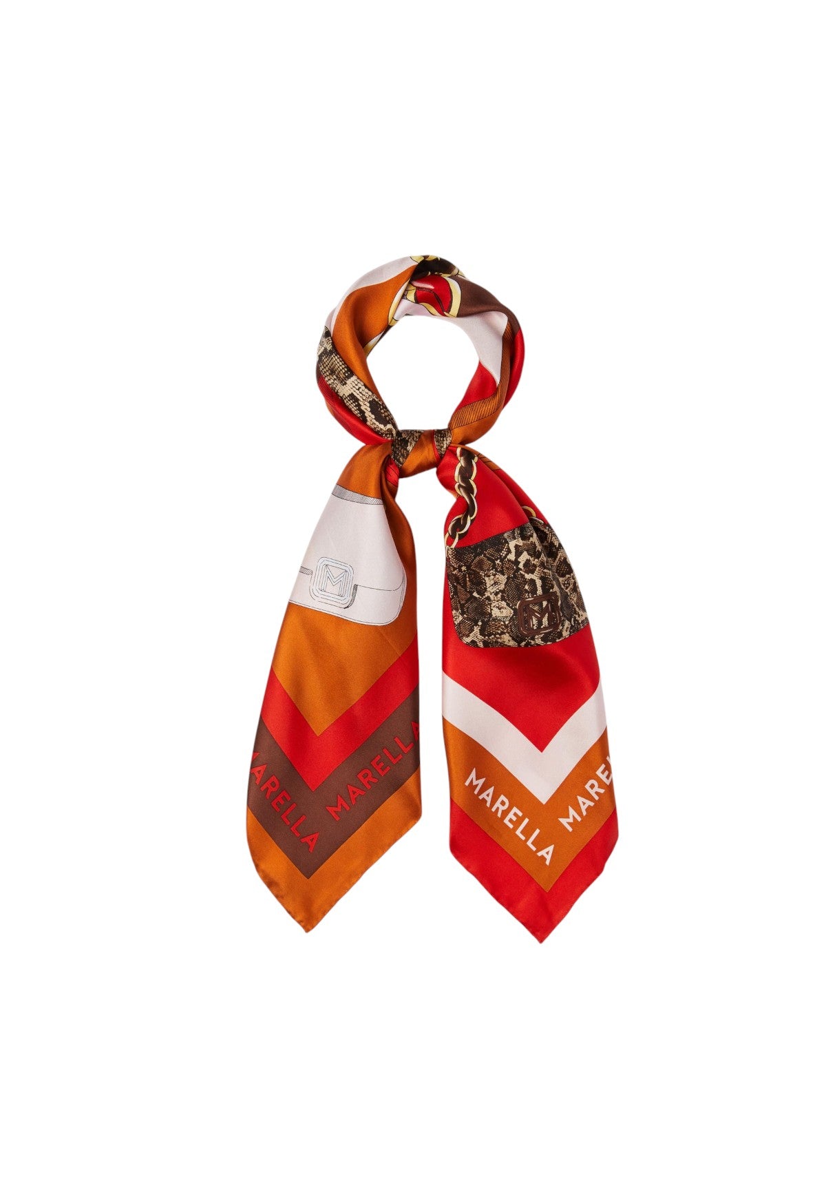 Foulard 2423546026200 AMACA Marrone Bronzo