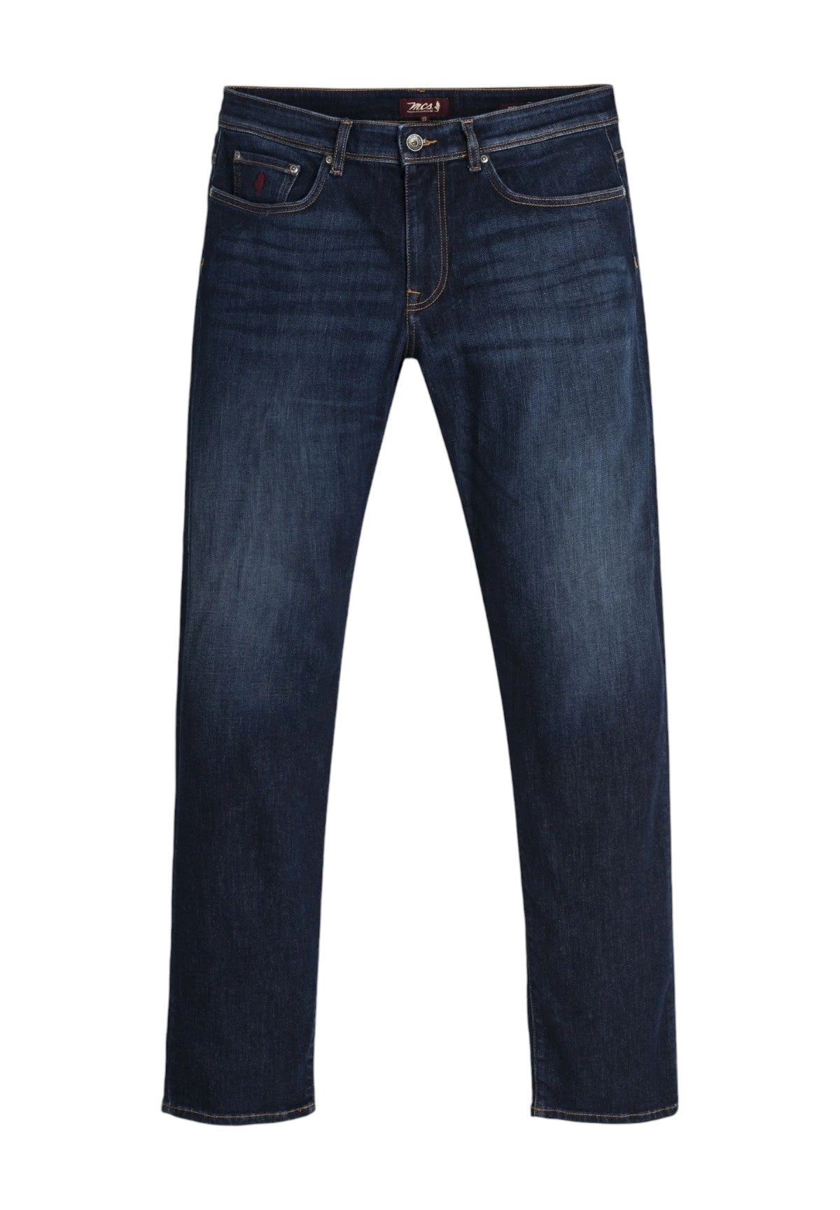 Jeans 12,25 Oz. Slim Fit Blue Pants 5-Pockets Denim 11MDM100-03202 Dark-Stone Blue