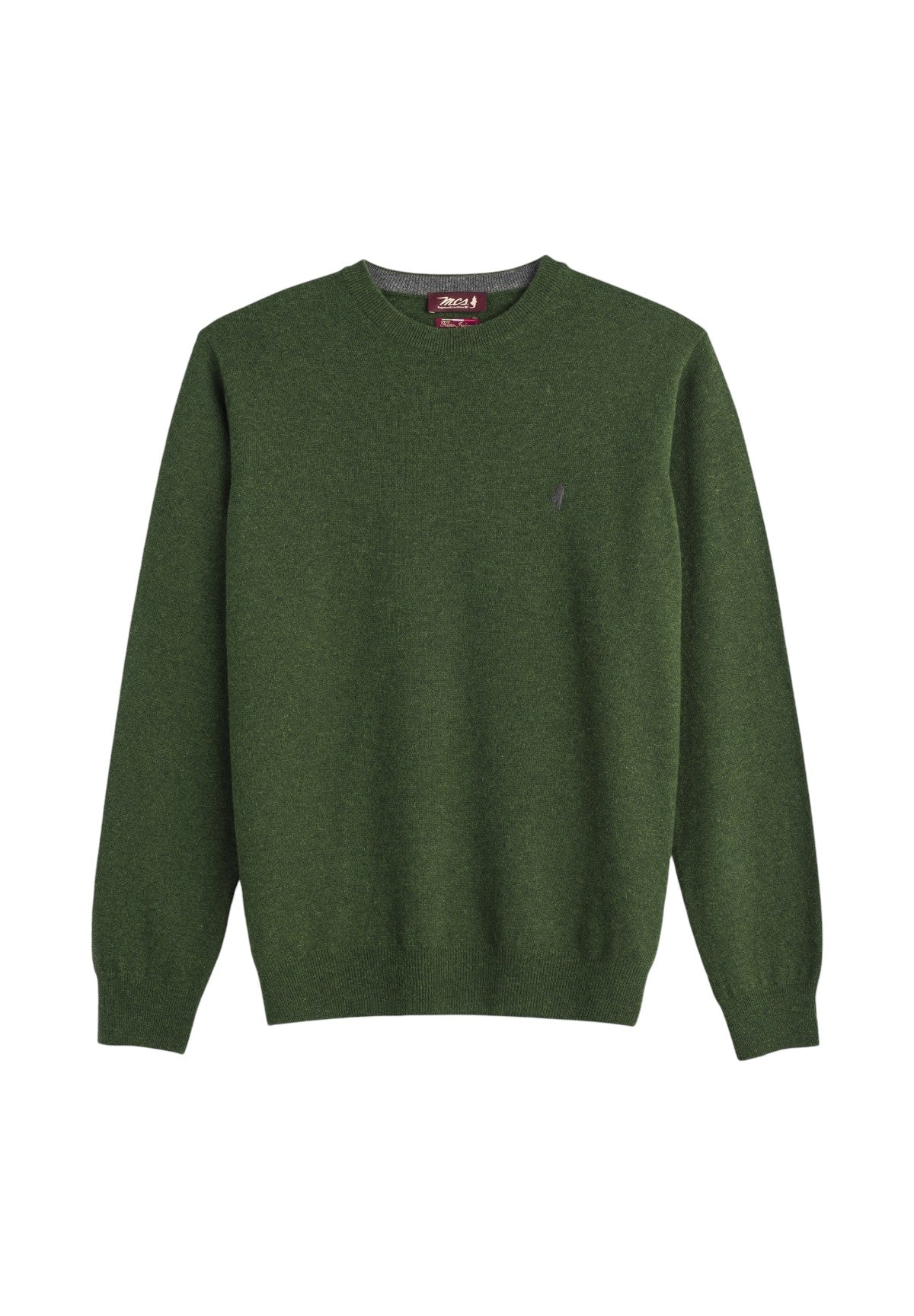 Maglione Girocollo G12 Lambswool Crewneck Knit 11MKN101-03501 Forest