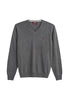 MCS Maglione con Scollo a V G12 Lambswool V Neck Knit 11MKN102-03501 Dark Melange Gray