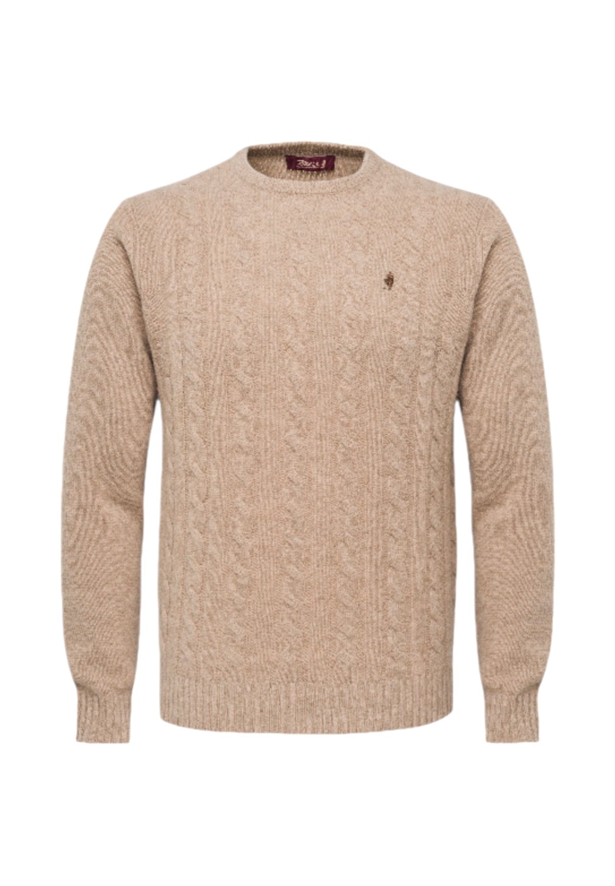 Maglione Girocollo G7 Cable Crewneck Knit 11MKN116-03507 Chalk