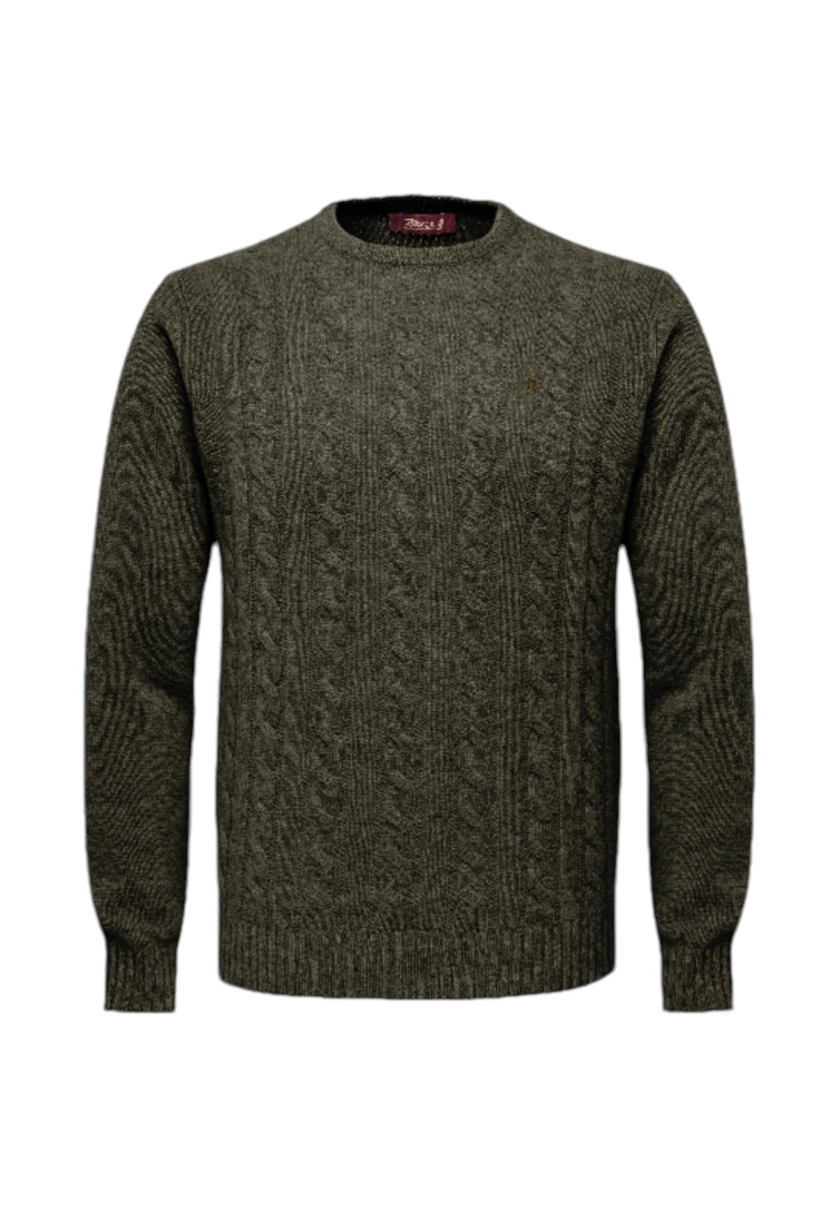 Maglione Girocollo G7 Cable Crewneck Knit 11MKN116-03507 Fall Leaf