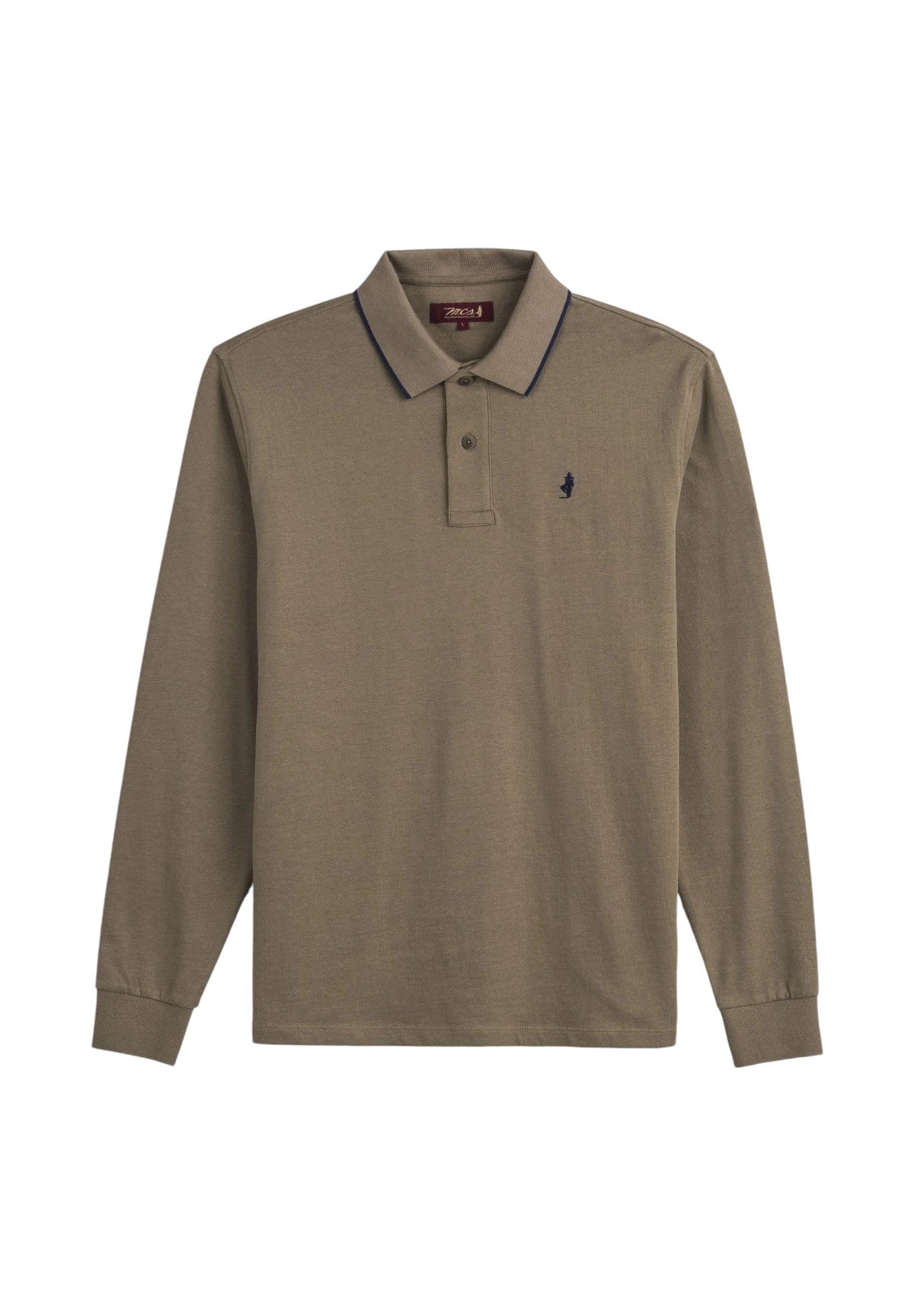 Polo Jersey Heavy Jersey Long Sleeve Polo 11MPS021-03302 Autumn Green