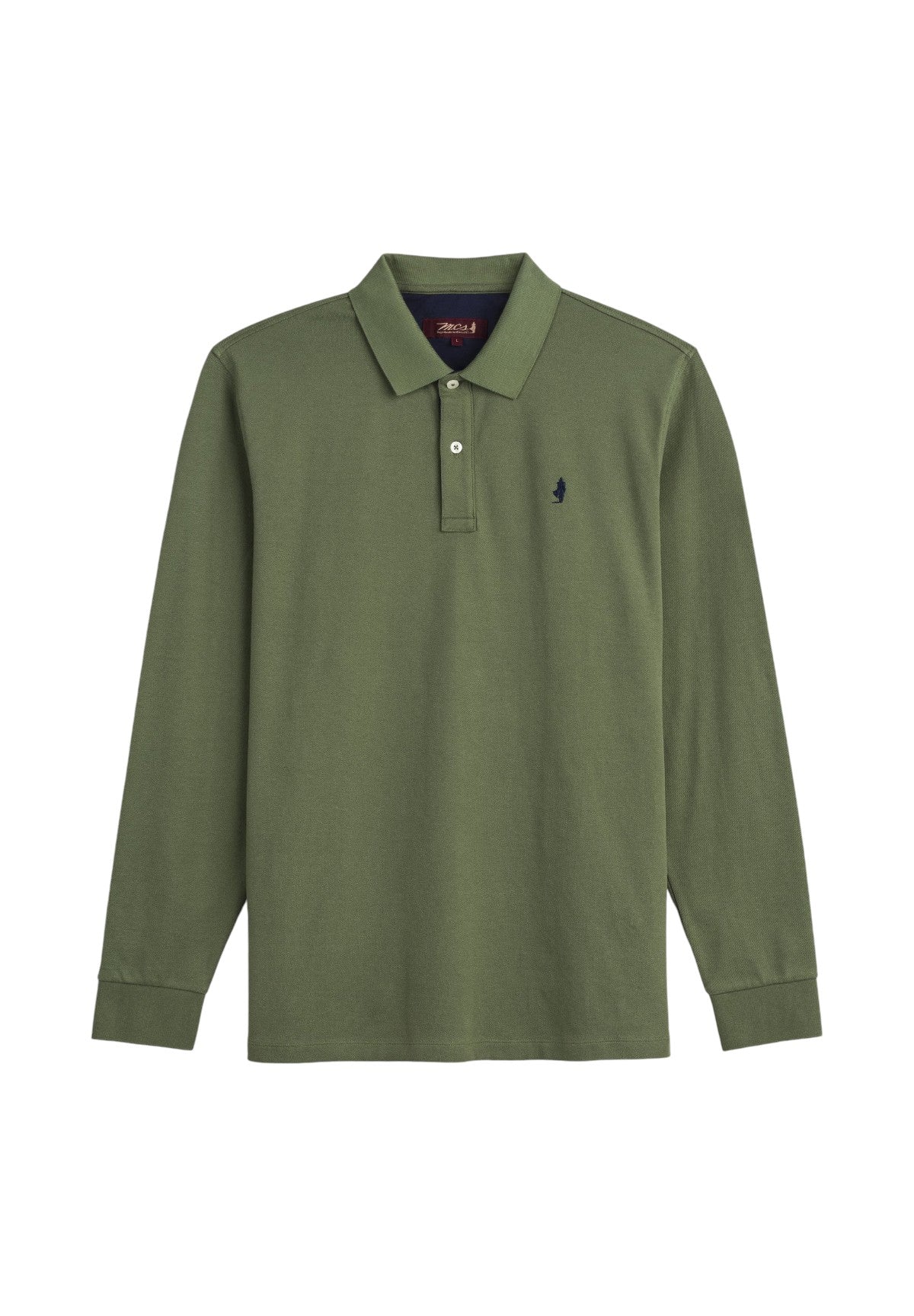 Polo Piqué Stretch Piquet Long Sleeve Polo 11MPS028-03305 Olive