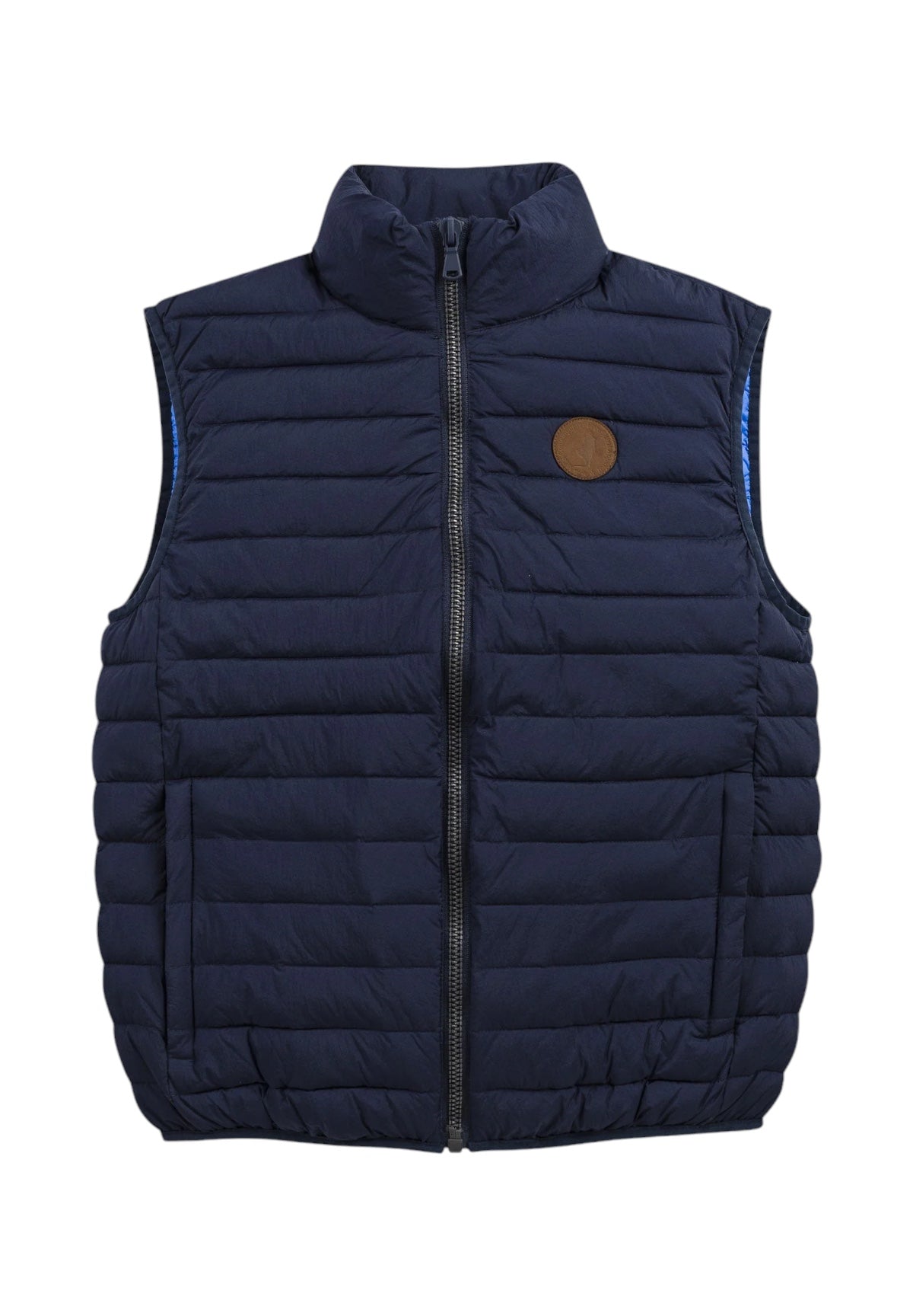 Smanicato Gilet Nylon Quilted Vest 11MSJ002-02702 Blue Navy