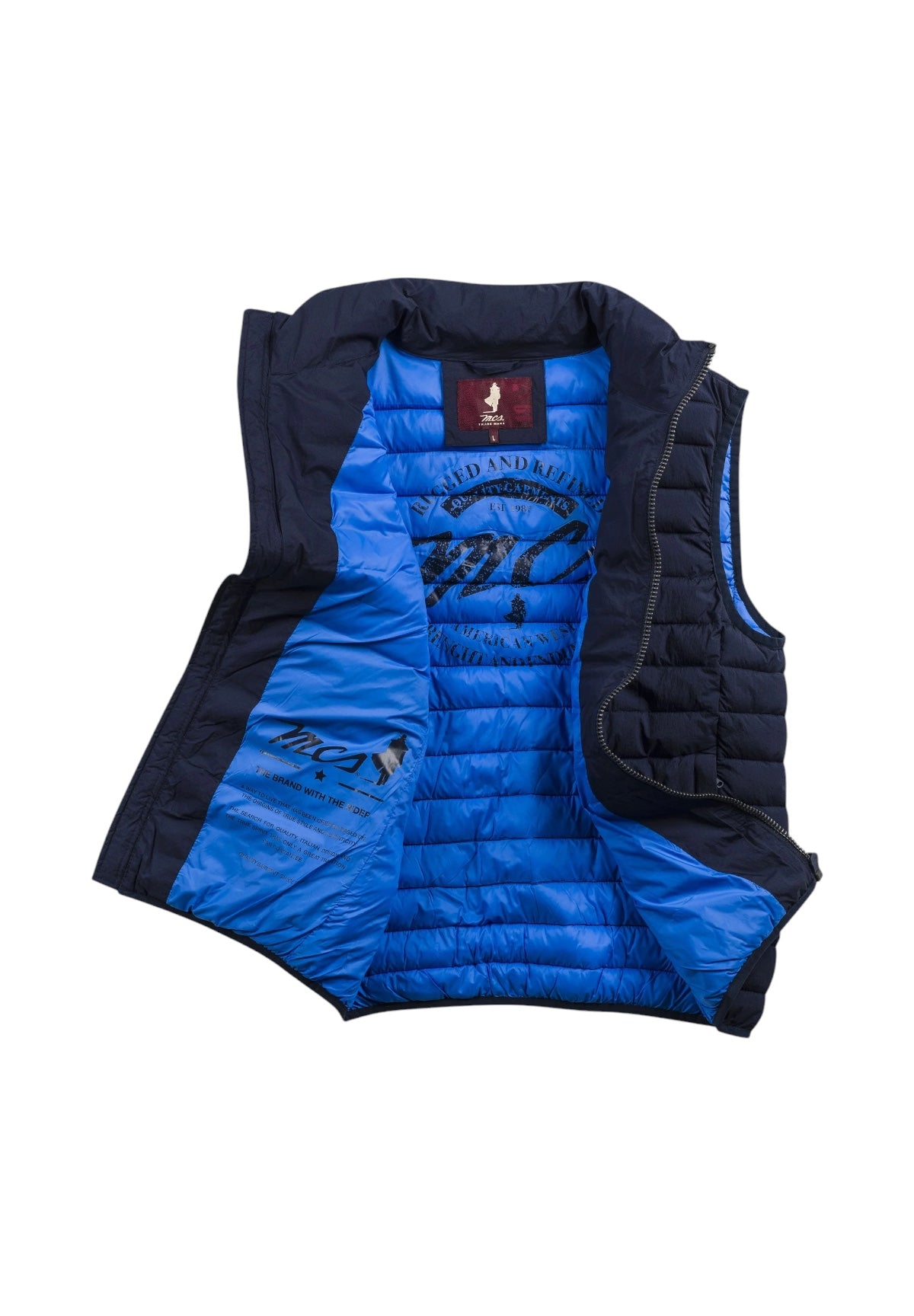 Smanicato Gilet Nylon Quilted Vest 11MSJ002-02702 Blue Navy