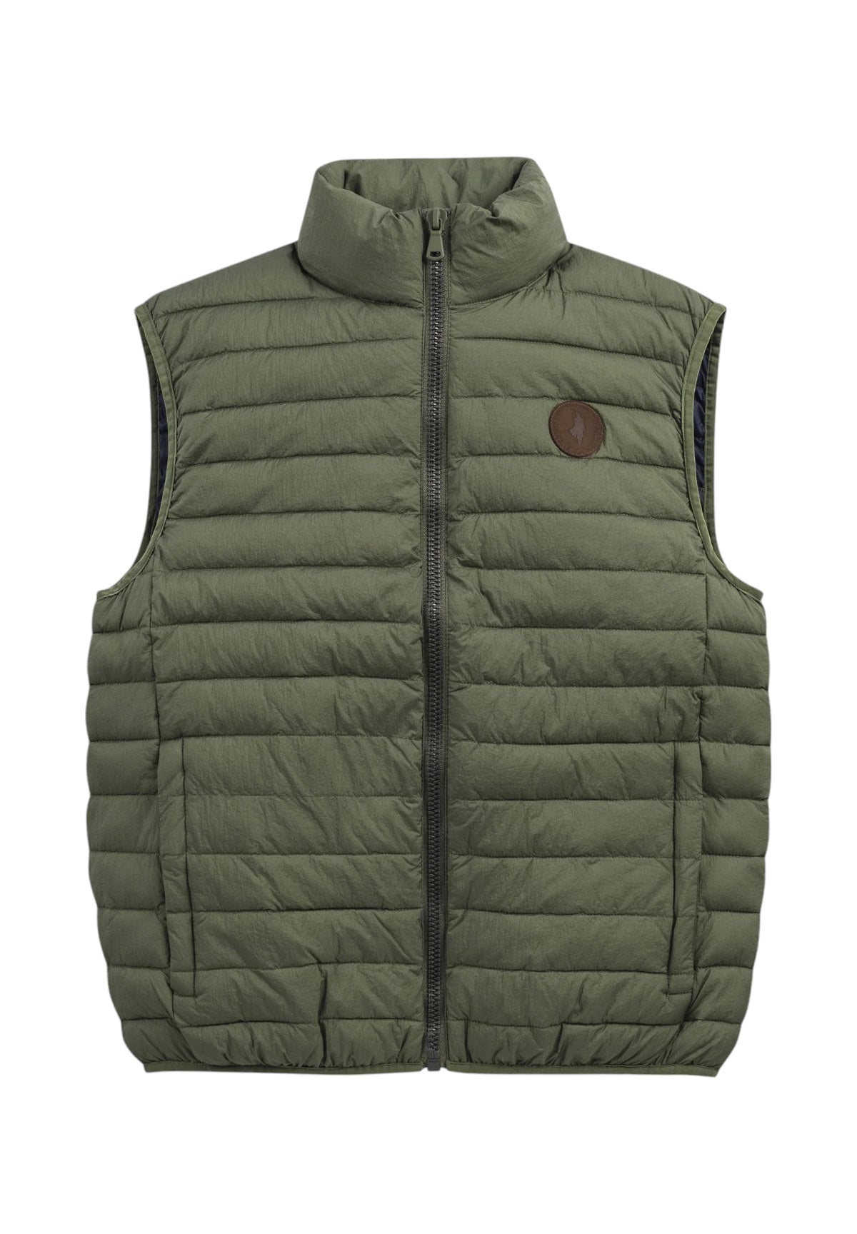 Smanicato Gilet Nylon Quilted Vest 11MSJ002-02702 Fall Leaf