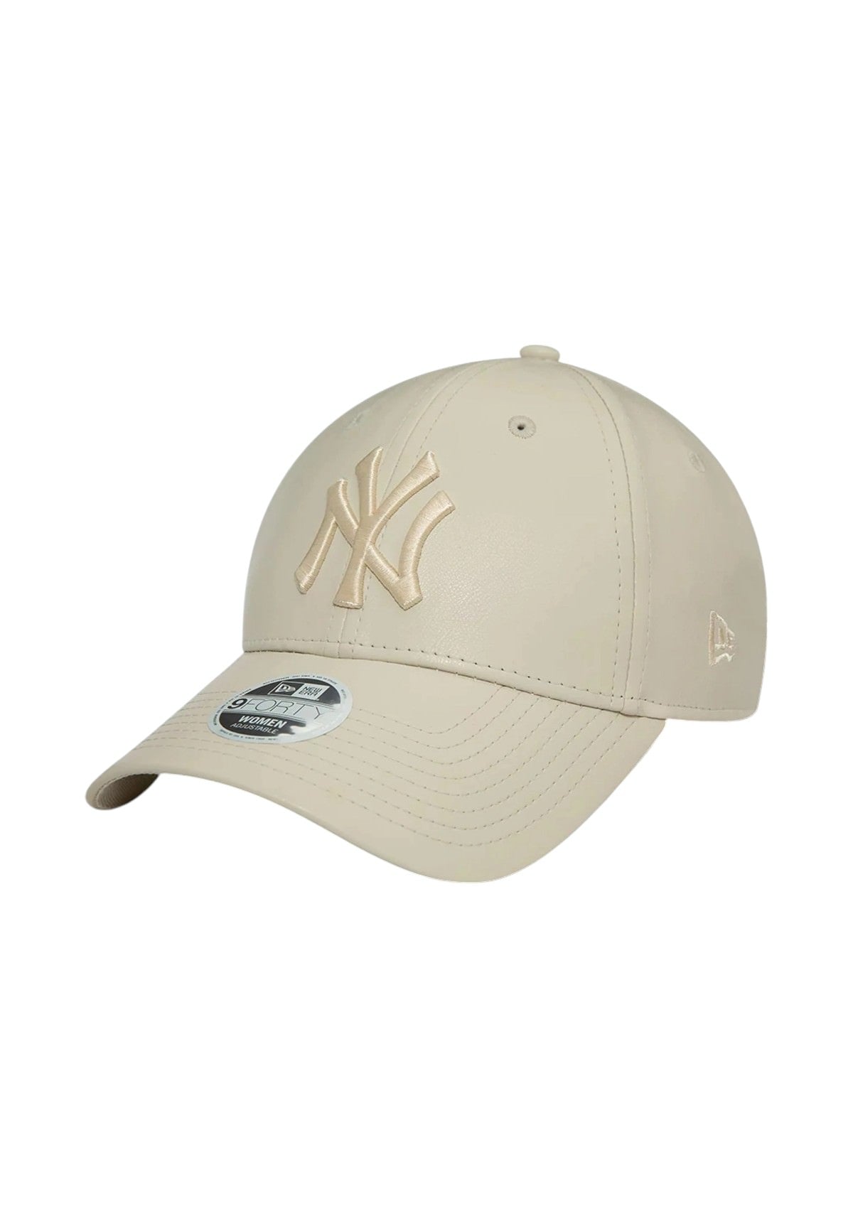 Cappello da Baseball 9FORTY New York Yankees Faux Leather Womens 60364299 Light Beige