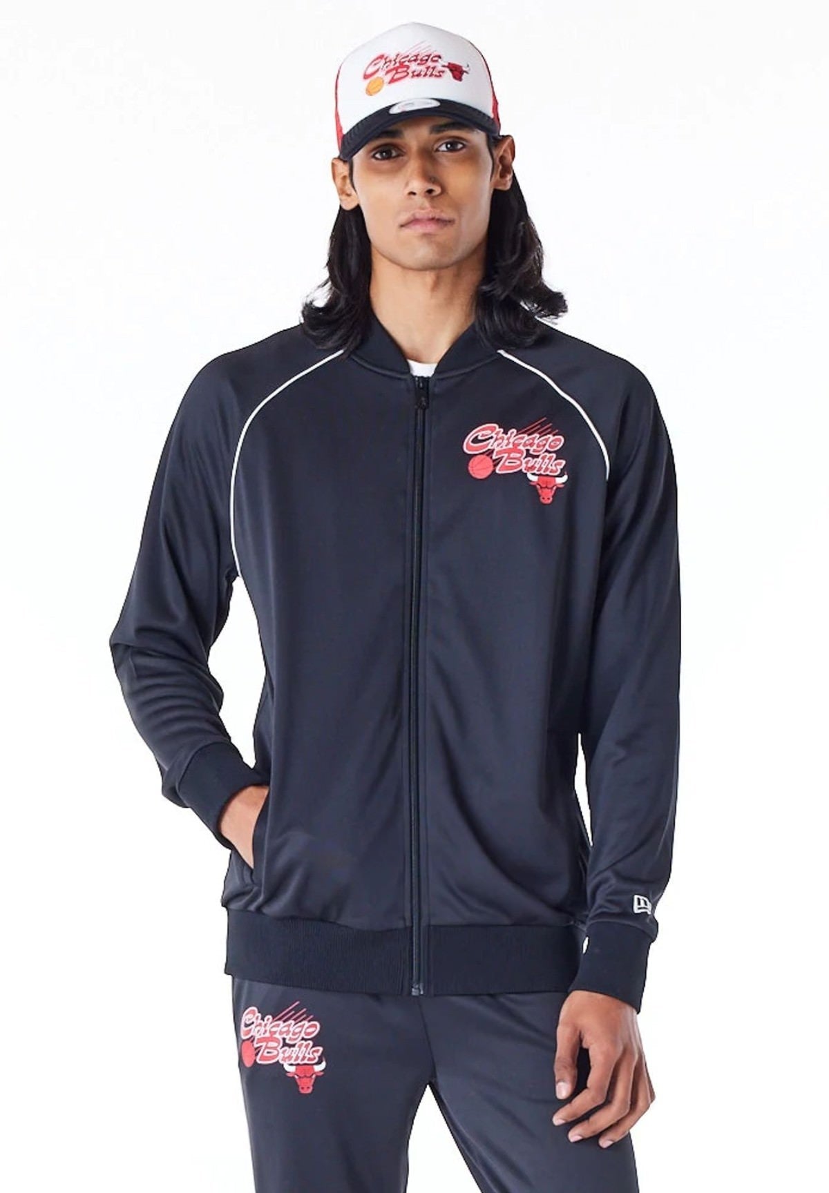 Felpa Full-Zip Chicago Bulls NBA Script 60564781 Black