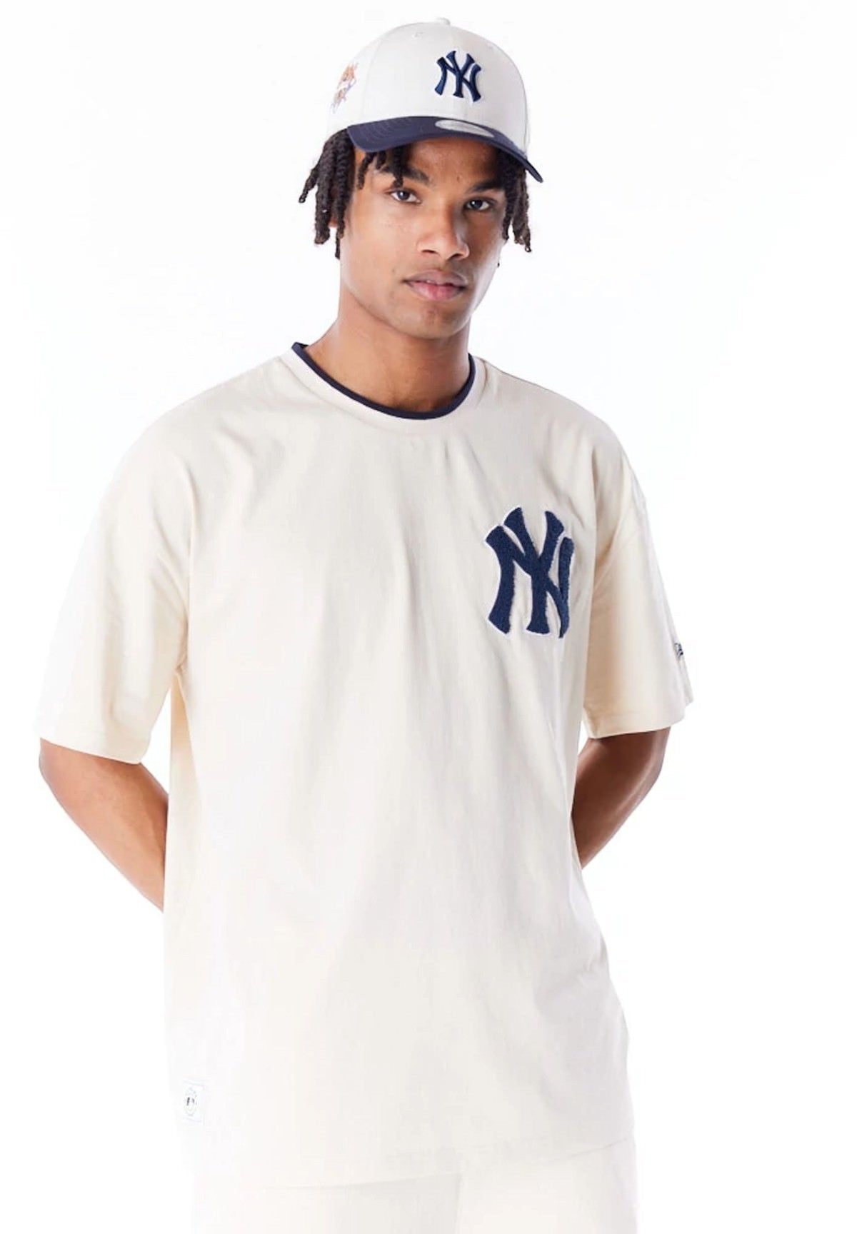 T-Shirt A Maniche Corte New York Yankees World Series 60564866 Light Beige