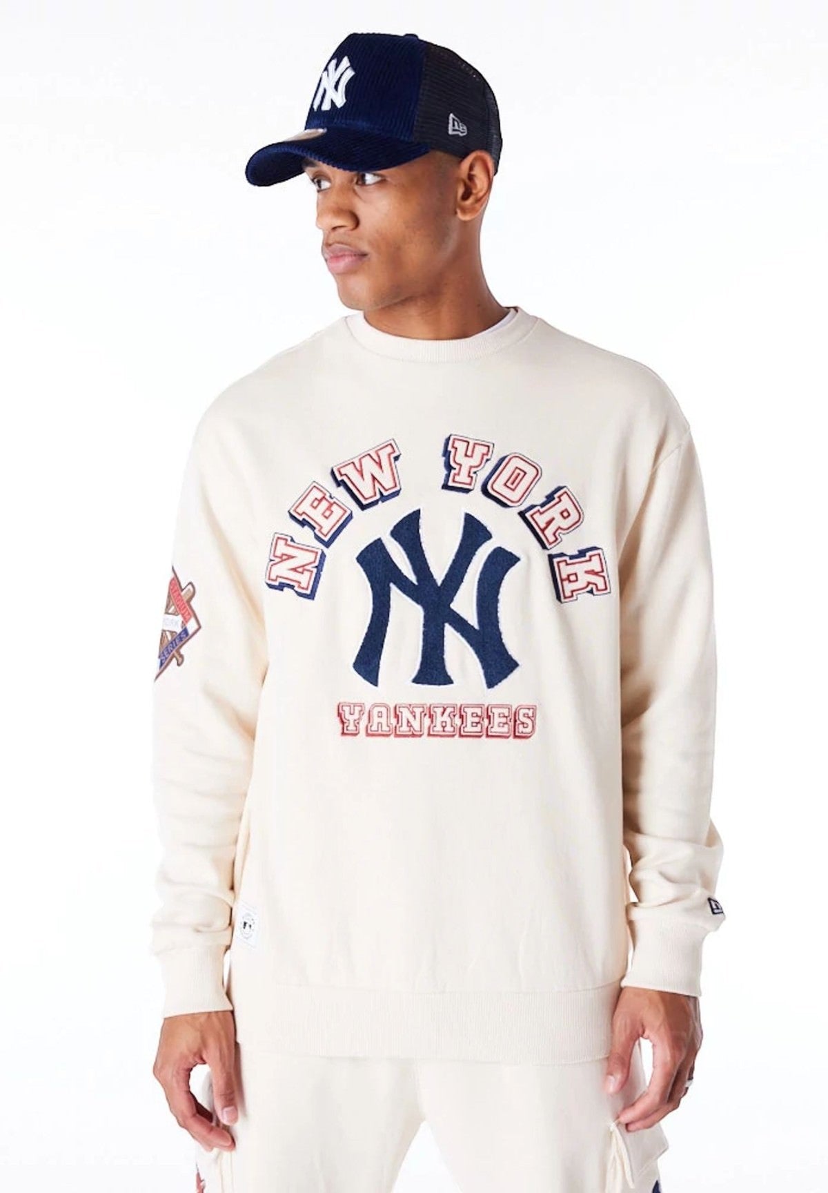 Felpa Girocollo New York Yankees World Series 60564885 Light Beige