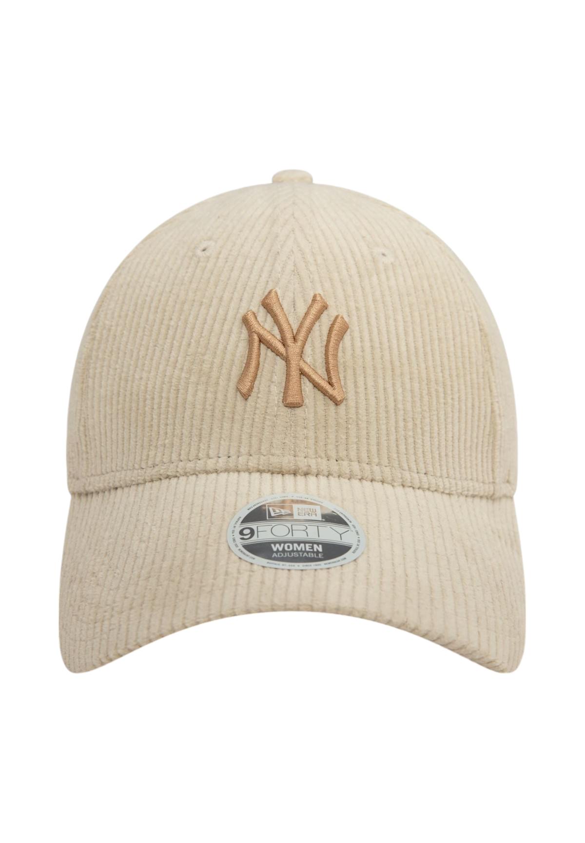 Cappello Da Baseball 9forty New York Yankees Womens Cord 60565252 Light Beige