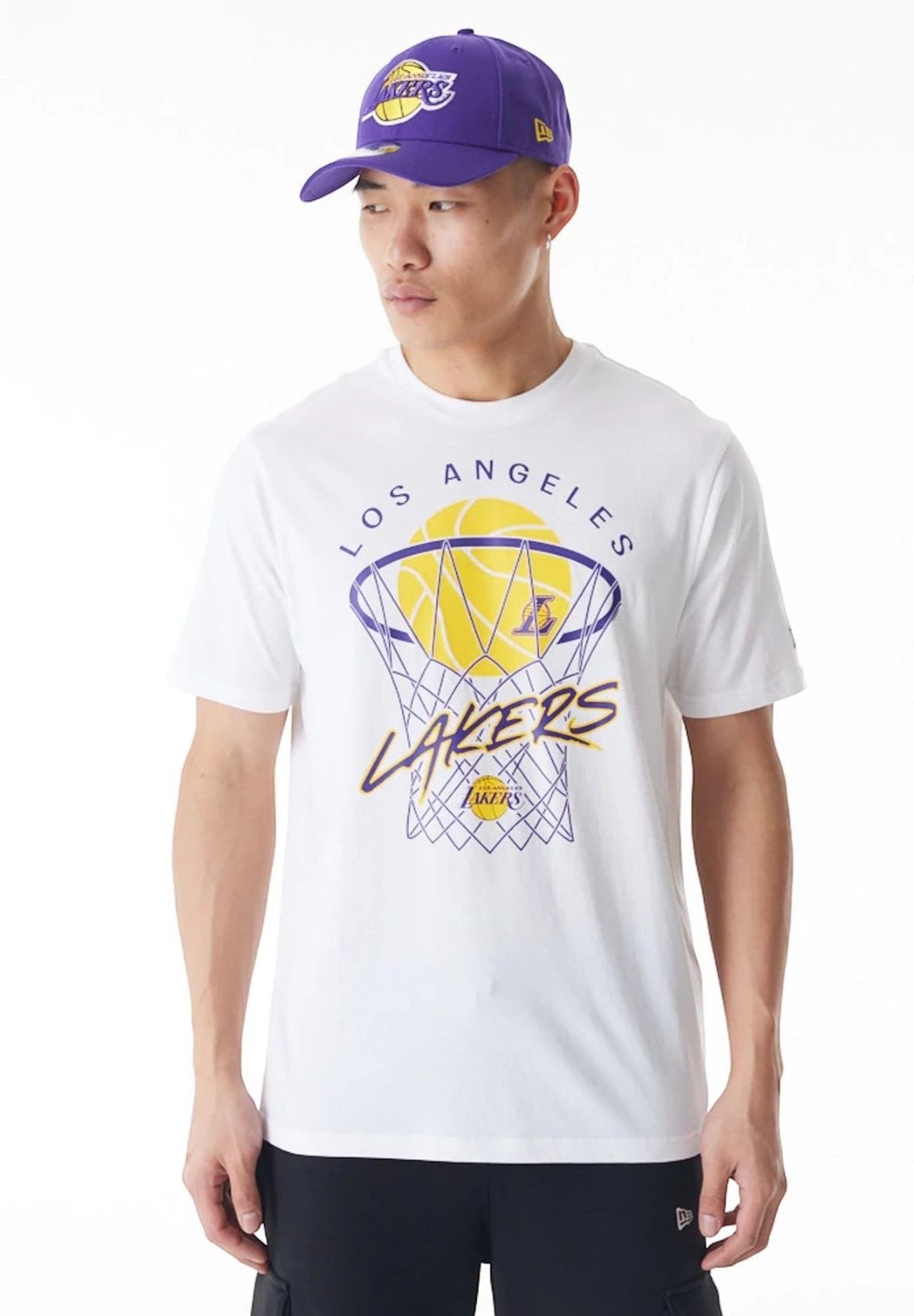 T-Shirt Con Stampa La Lakers Nba Net Graphic 60578573 White