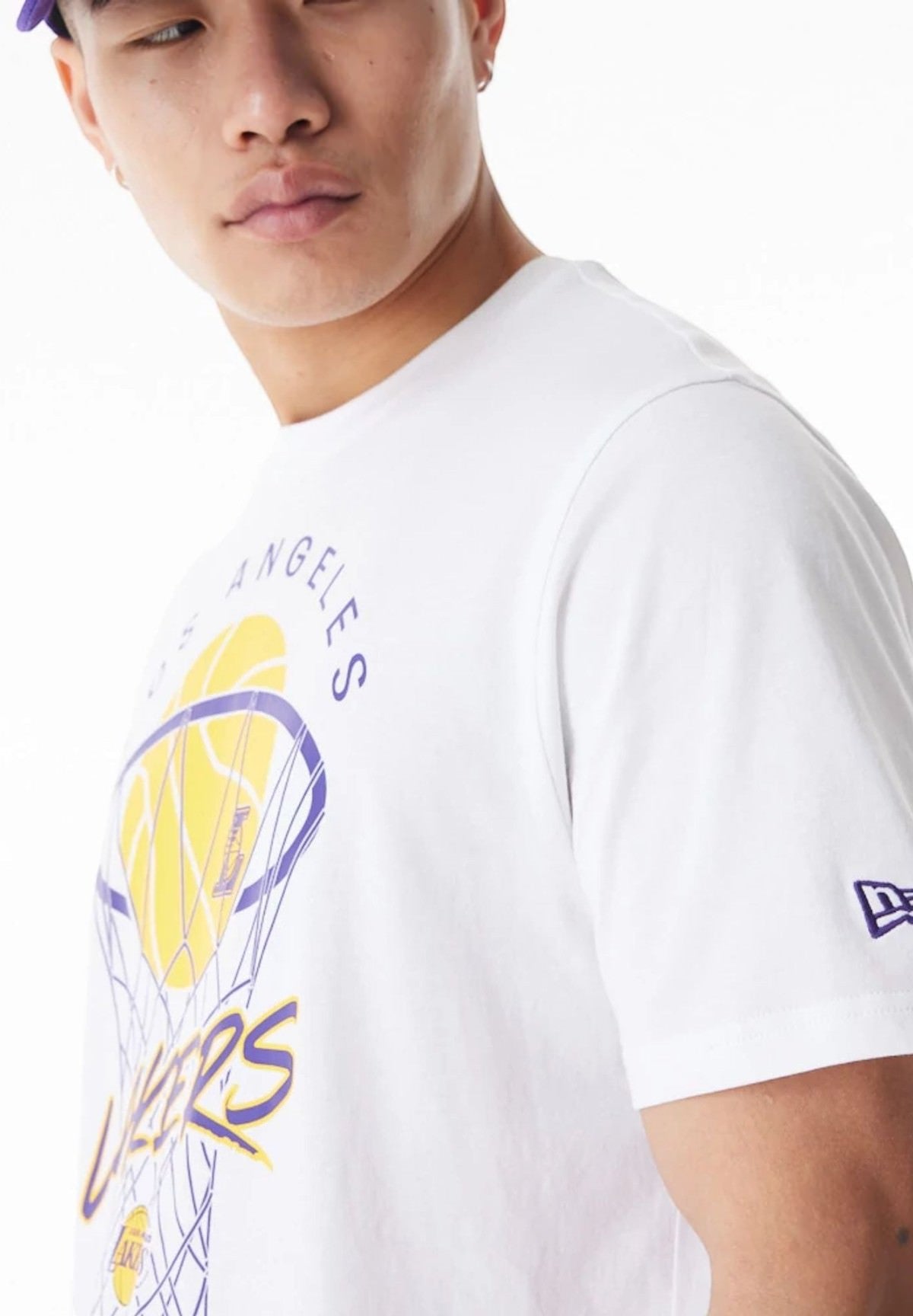 T-Shirt Con Stampa La Lakers Nba Net Graphic 60578573 White