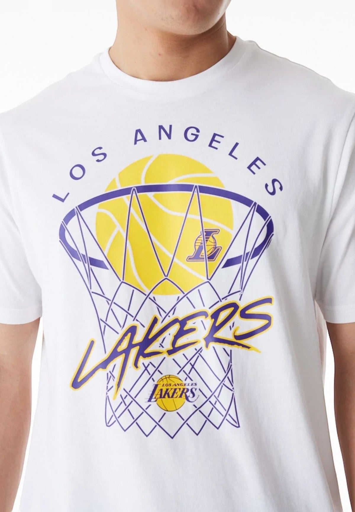 T-Shirt Con Stampa La Lakers Nba Net Graphic 60578573 White