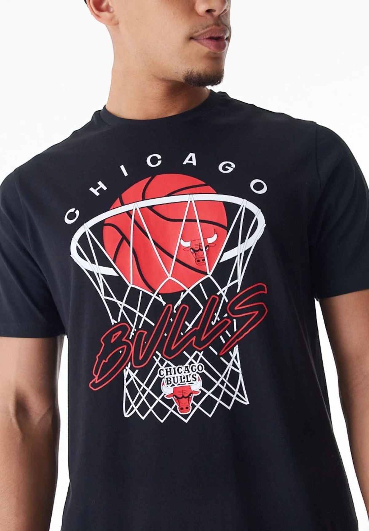 T-shirt con Stampa Chicago Bulls NBA Net Graphic 60578577 Black