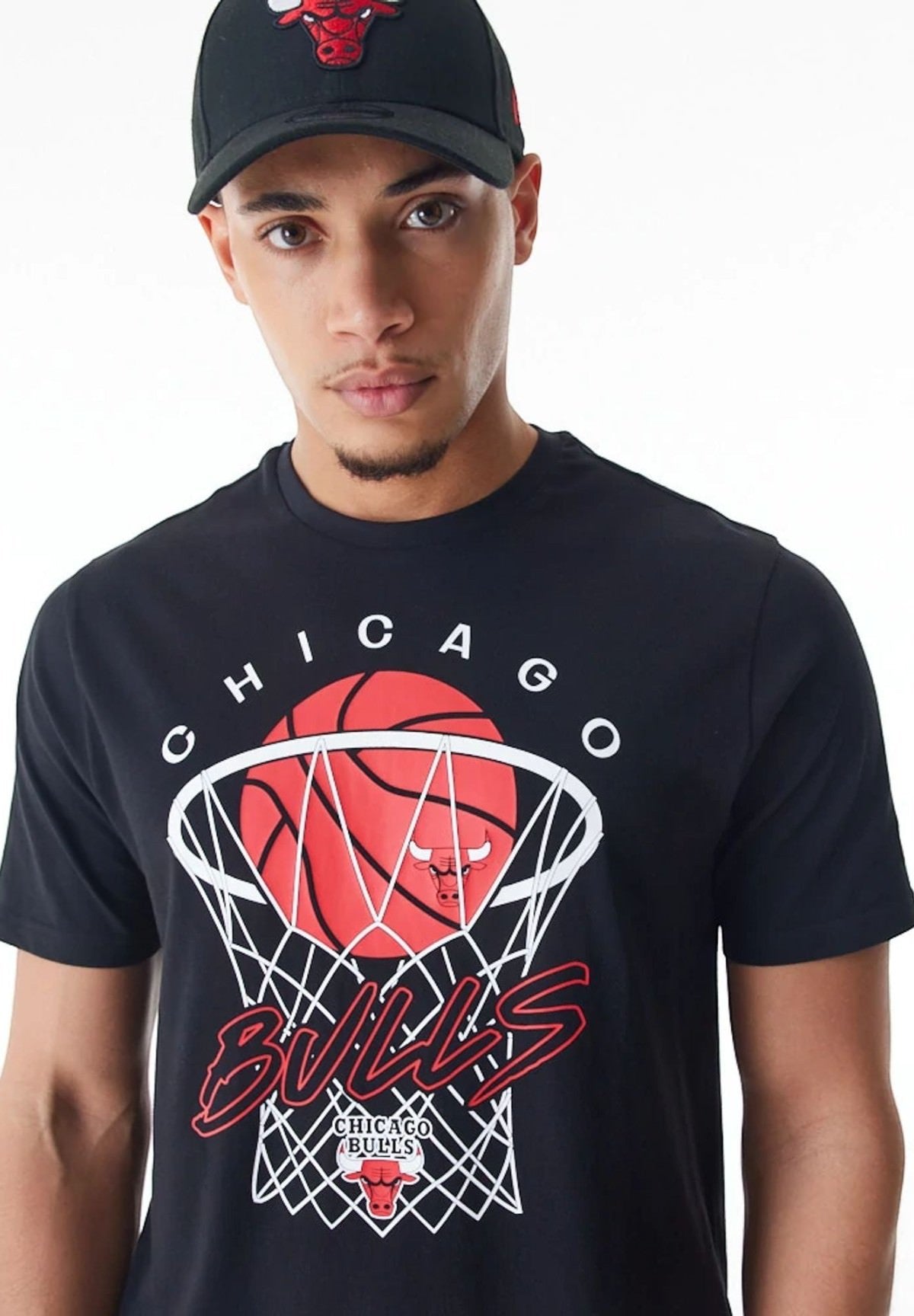 T-Shirt Con Stampa Chicago Bulls Nba Net Graphic 60578577 Black