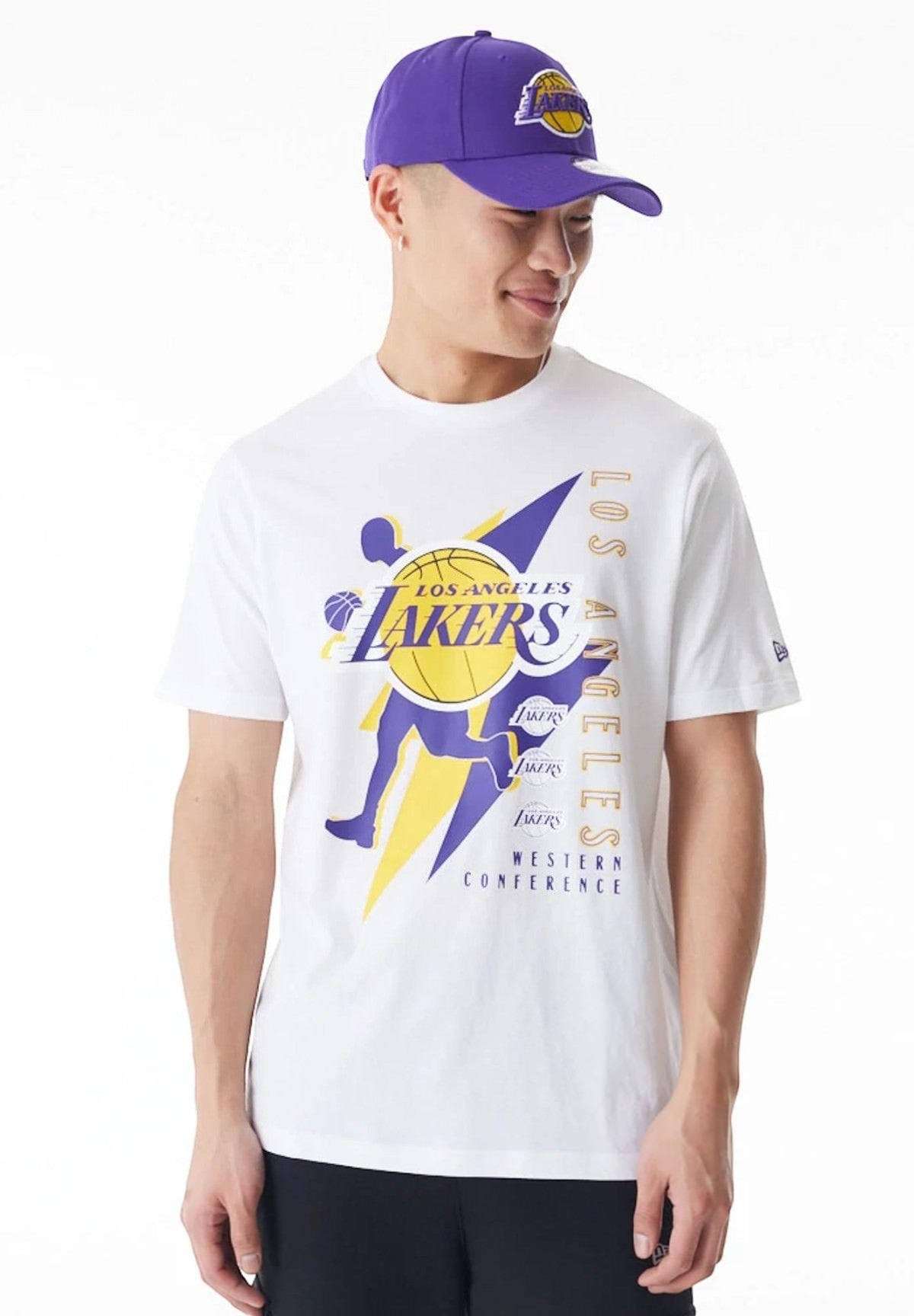 T-shirt a Maniche Corte LA Lakers NBA Player Graphic 60578581 White