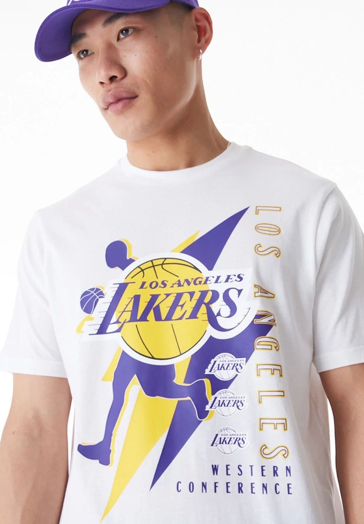 T-shirt a Maniche Corte LA Lakers NBA Player Graphic 60578581 White