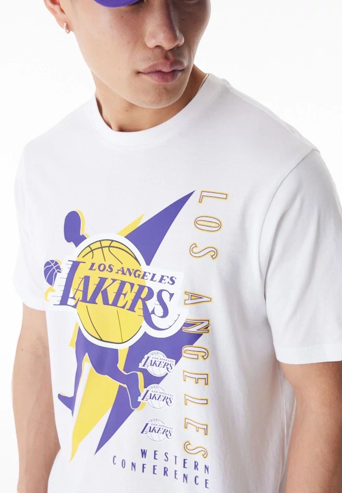 T-Shirt A Maniche Corte La Lakers Nba Player Graphic 60578581 White