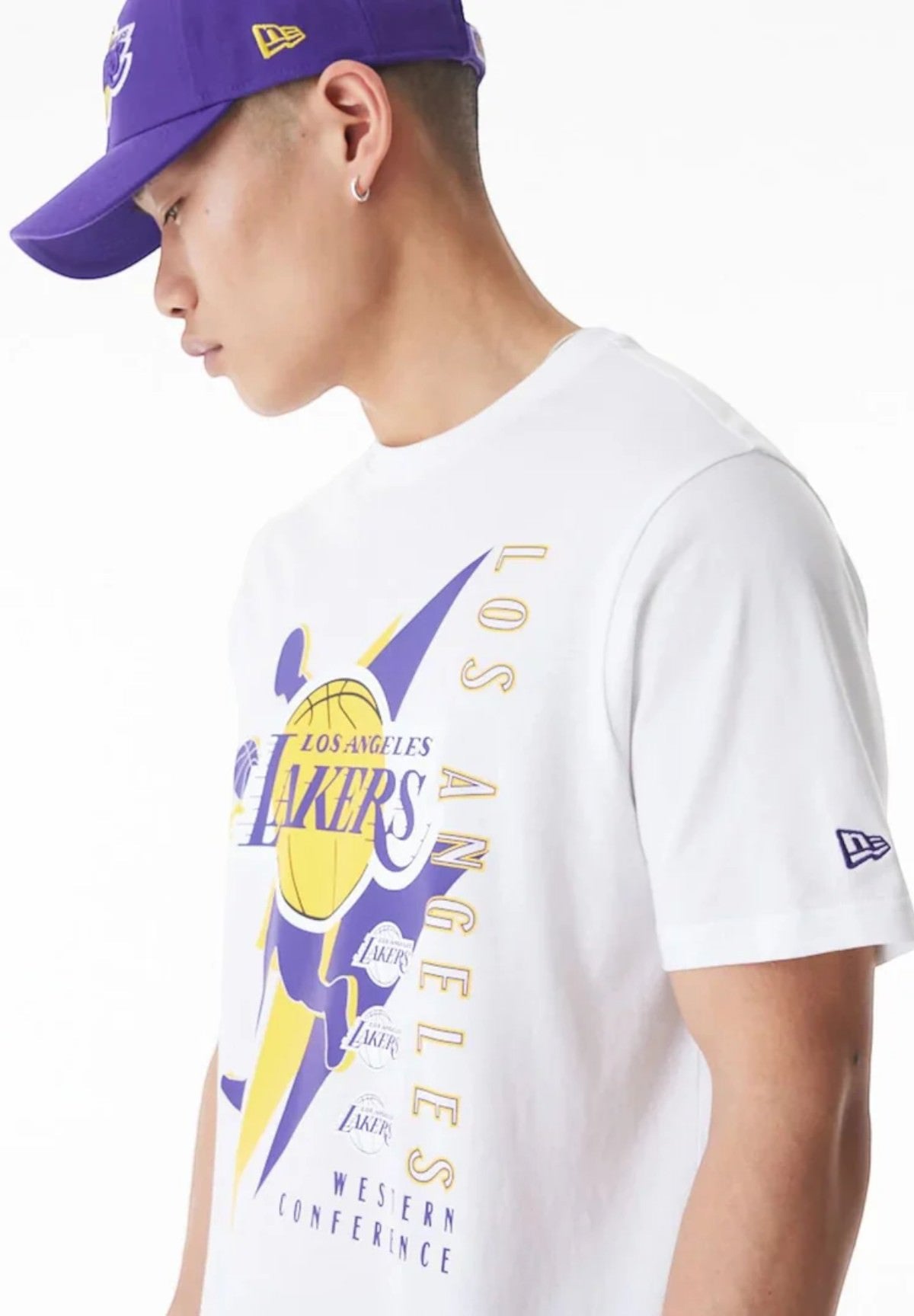 T-Shirt A Maniche Corte La Lakers Nba Player Graphic 60578581 White