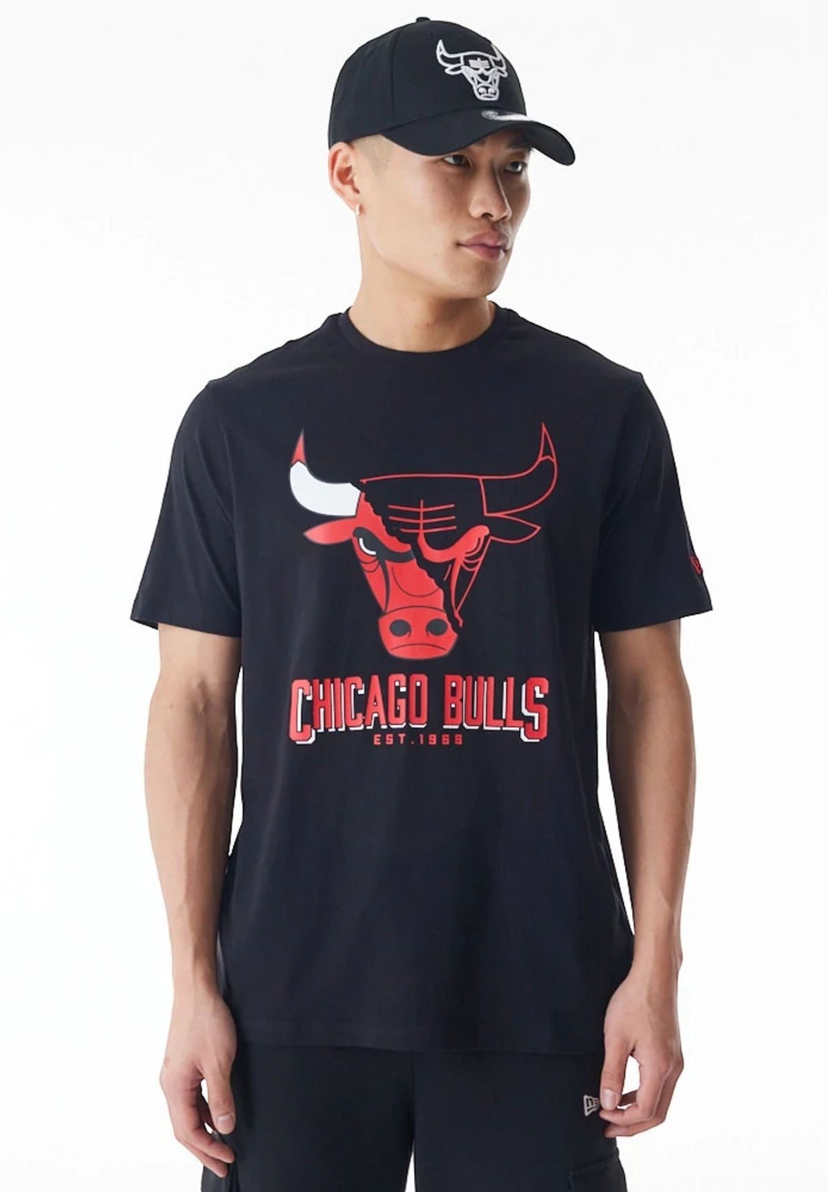 T-shirt a Maniche Corte Chicago Bulls NBA Logo Graphic 60578584 Black