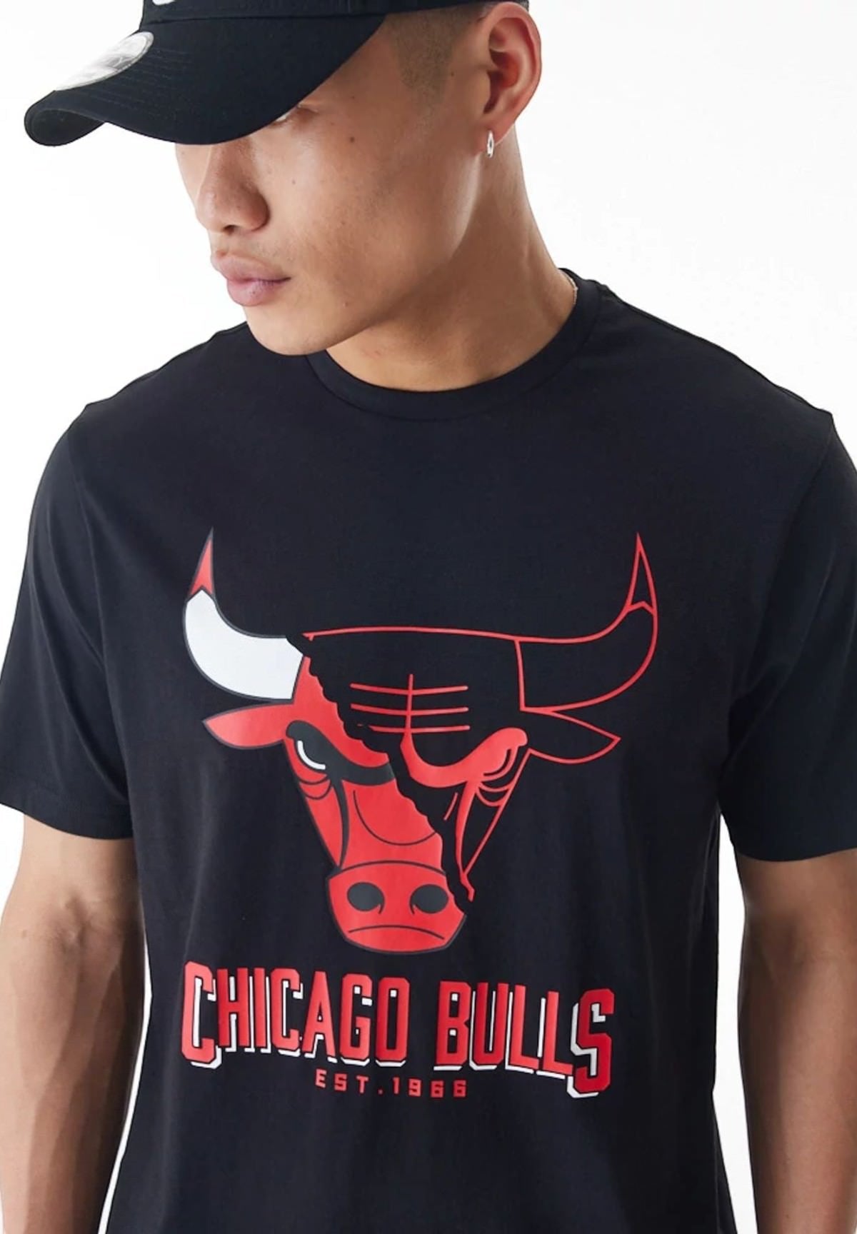 T-Shirt A Maniche Corte Chicago Bulls Nba Logo Graphic 60578584 Black