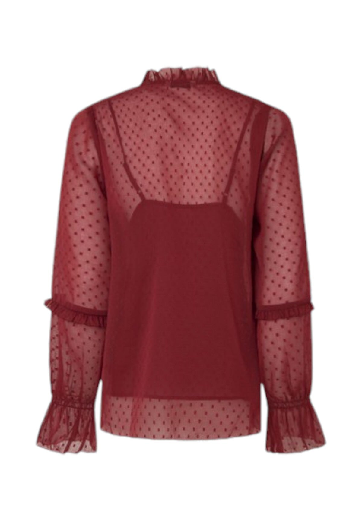 Camicia A Maniche Lunghe Pl304944 Burnt Red