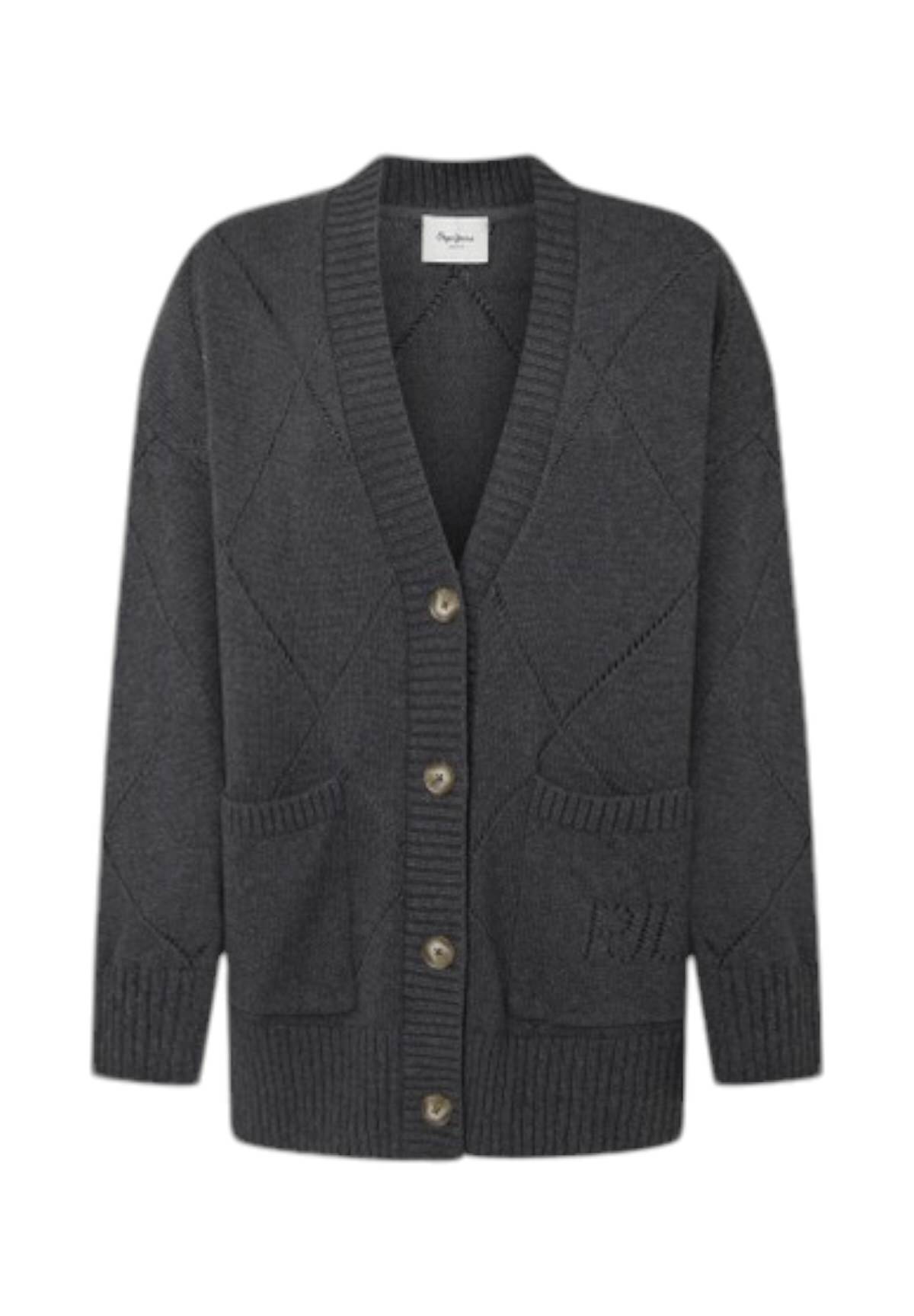 Cardigan Pl702213 Dark Grey Marl