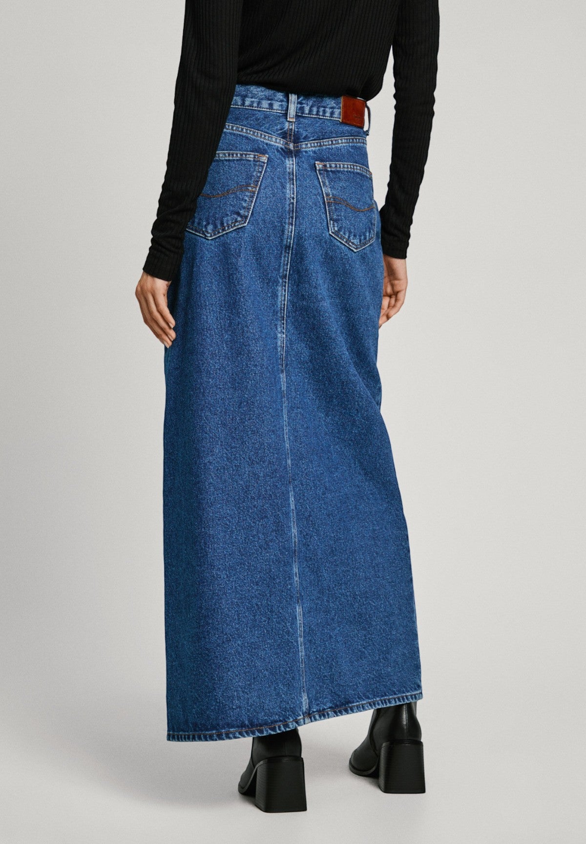 Gonna Maxi Skirt Hw PL901168 Denim