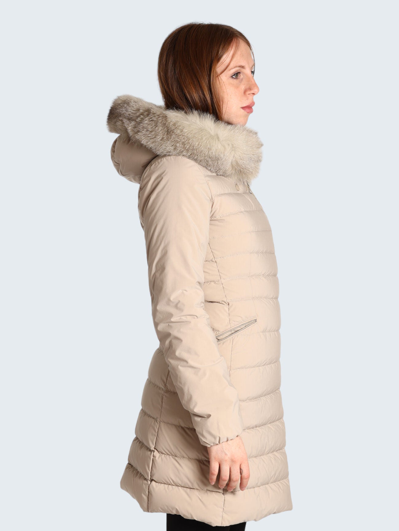 Piumino Pesante Ped3657 - Imb:80% Duck Down 20% Duck Feather SERIOLA ML 04 FUR Sesamo