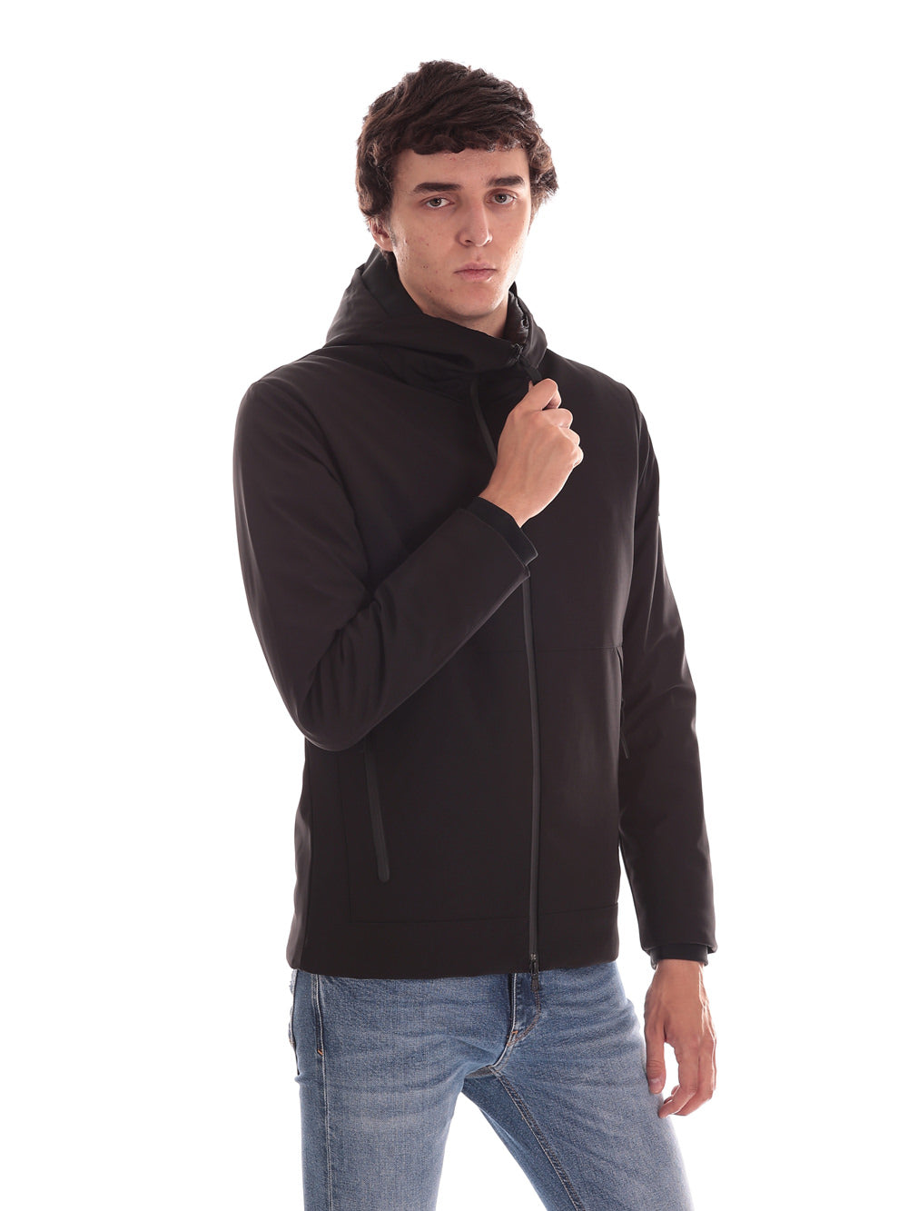 Giubbotto Recycled Hooded Puff K10k113908 Ck Black