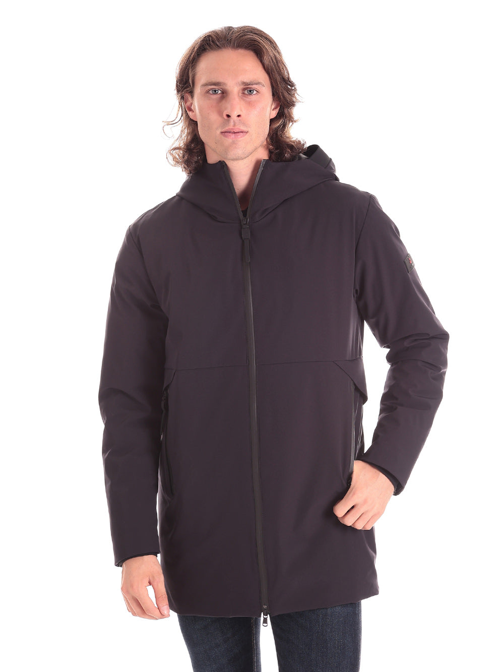 Giubbotto Recycled Hooded Puff K10k113908 Ck Black