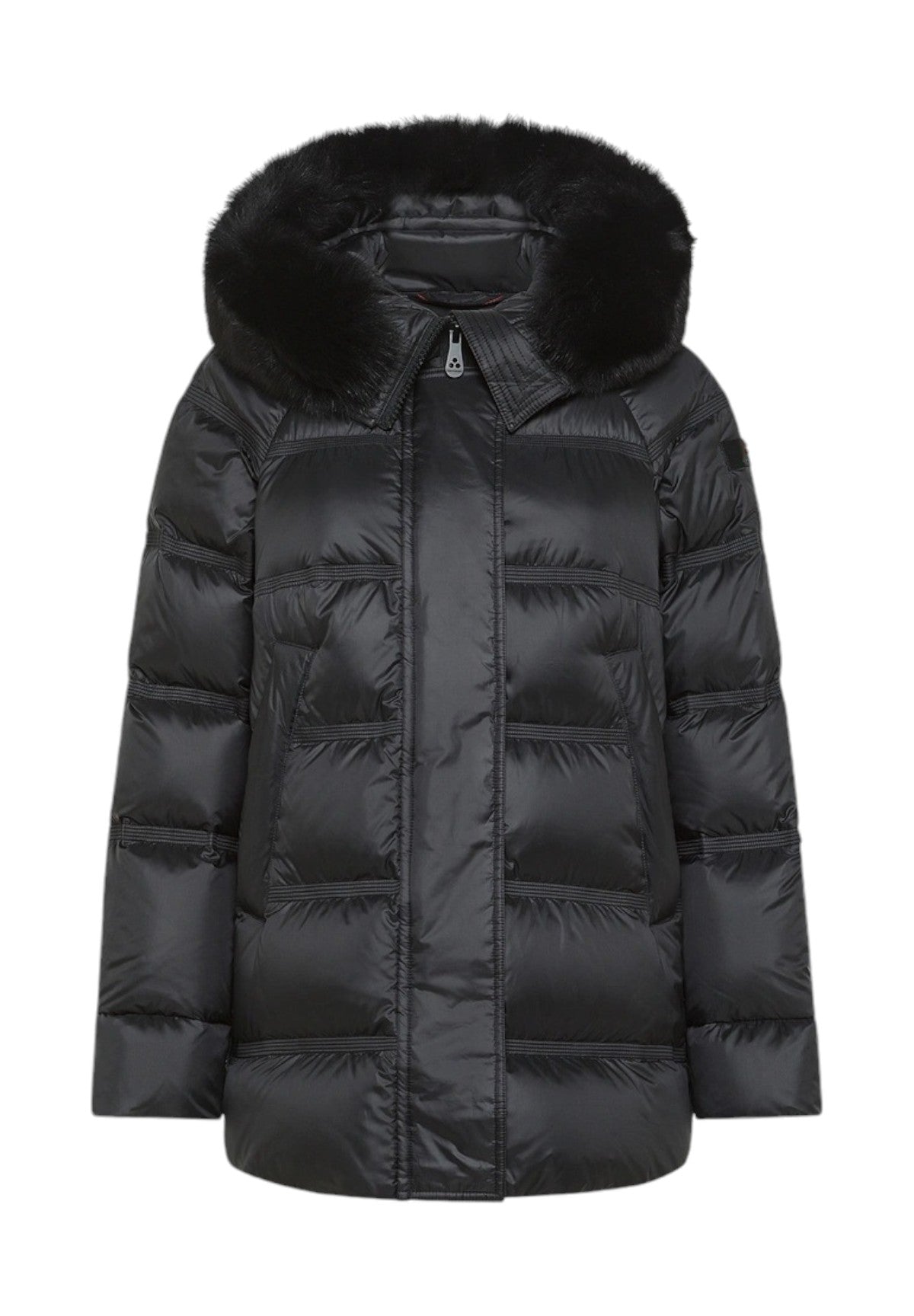 Piumino Pesante Ped5110 - Imb:90% White Goose Down 10% Goose Fe TAKAN MQS 03 FUR Nero