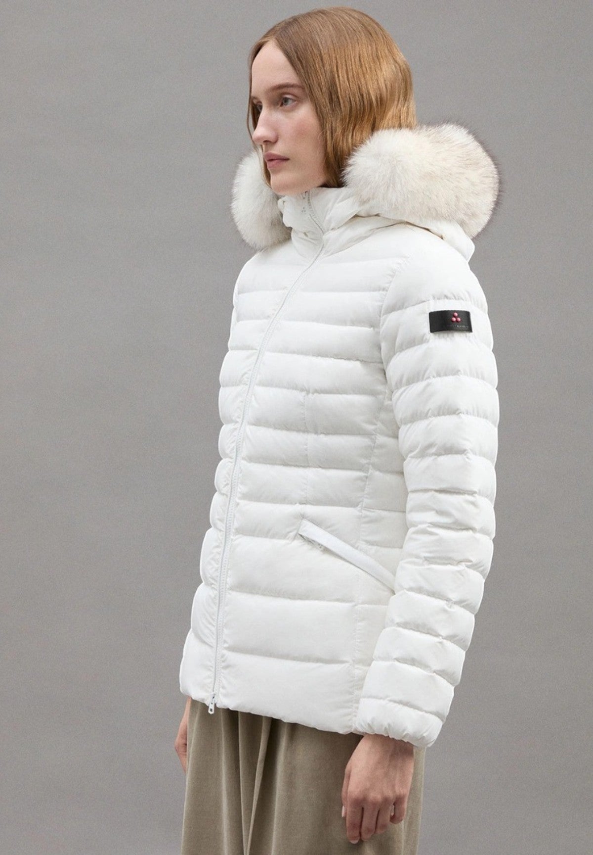 Piumino Pesante Ped4057 - Imb:80% Duck Down 20% Duck Feather TURMALET ML 05 FUR Bianco