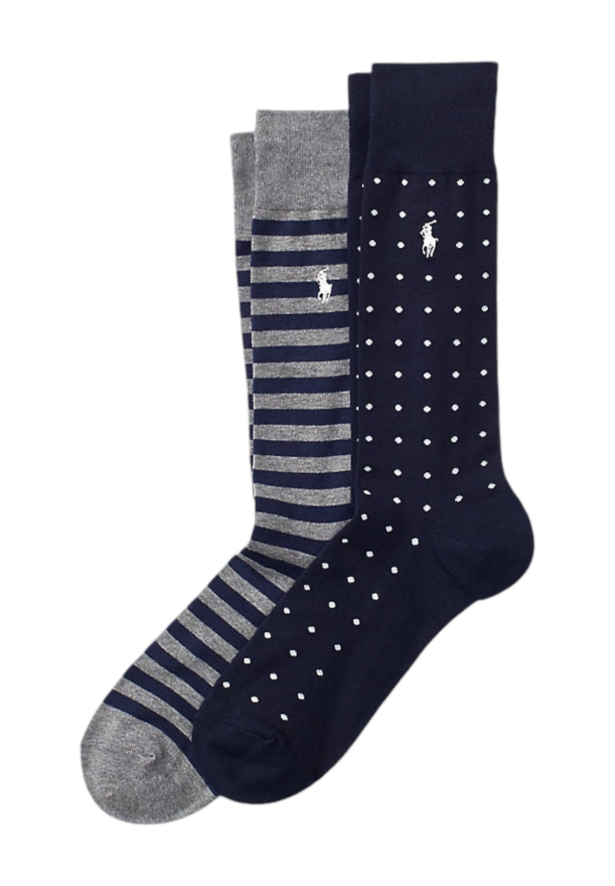 Calzini Dot Stripe-Crew-2 Pack 449655259002 Navy