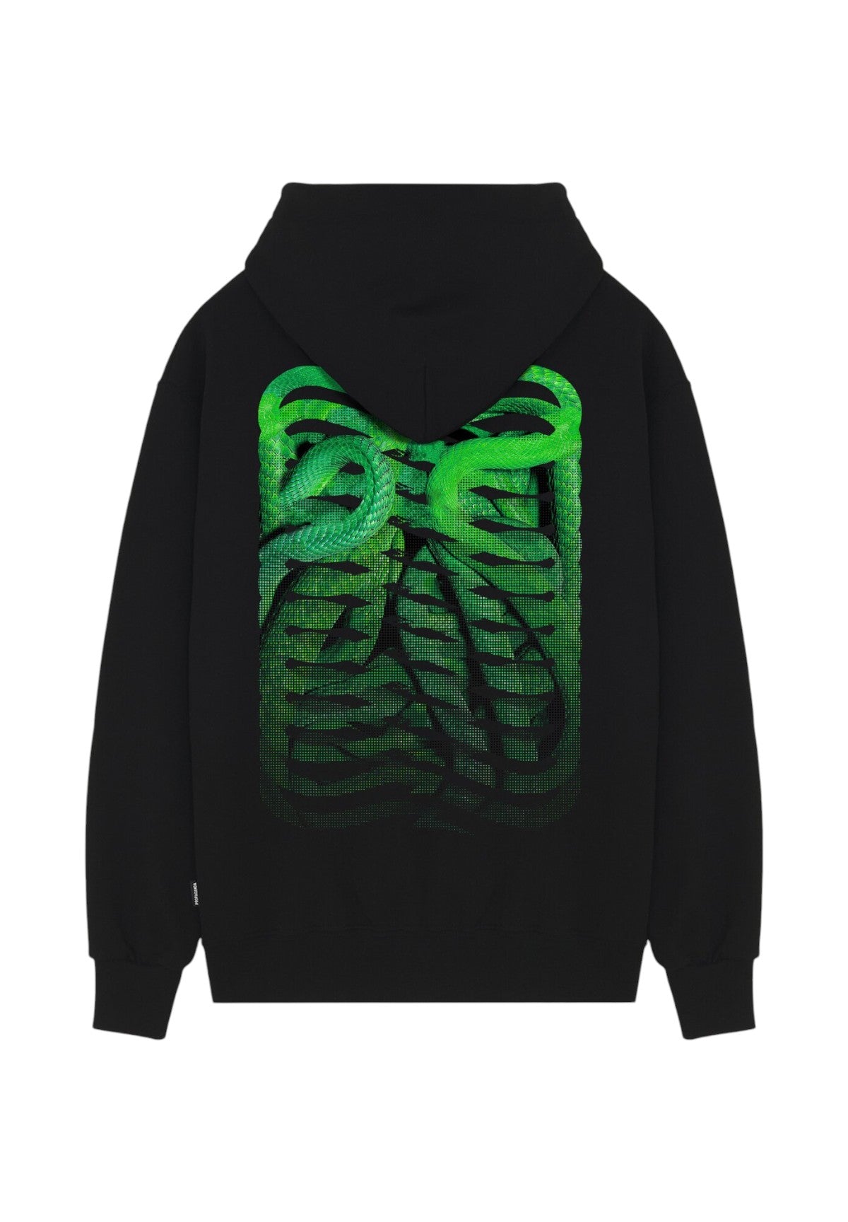 Felpa Pullover con Cappuccio Felpa Ribs Snake 24FWPRFE787 Nero