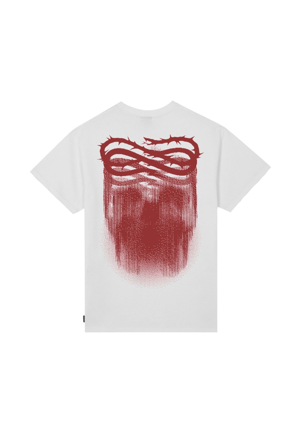 T-shirt con Stampa T-Shirt M/M Ribs Crown 24FWPRTS504 Bianco