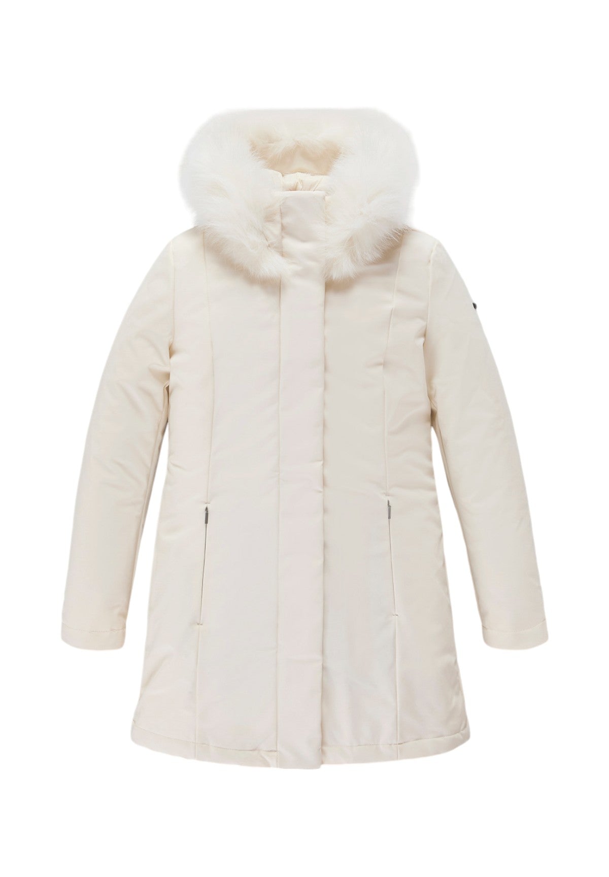 Piumino Pesante W99108 Xt2429 LADY TECH/1 FUR JACKET Tofu