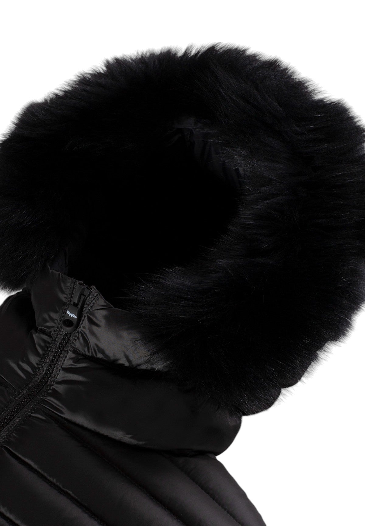 Piumino Pesante W97618 Ra0035 MEAD FUR JACKET Black