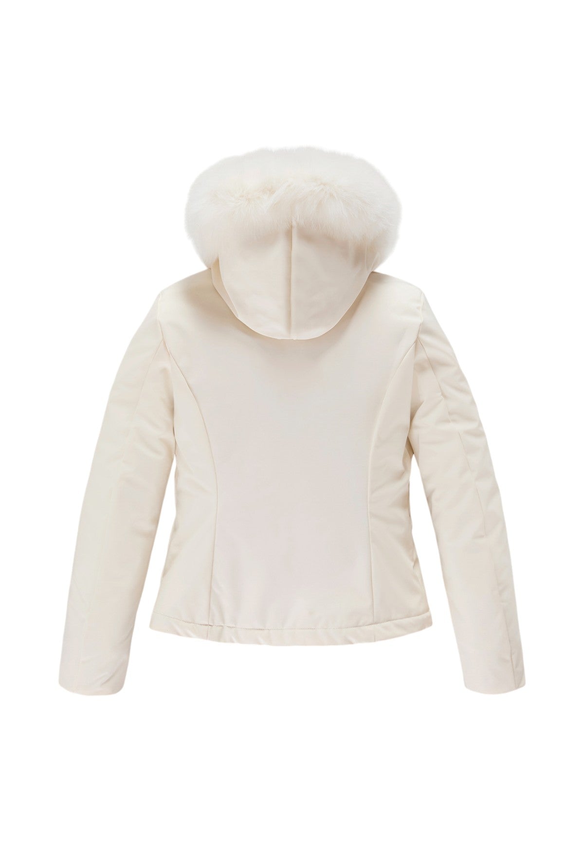 Piumino Pesante W99208 Xt2429 SHORT LADY TECH FUR JACKET Tofu