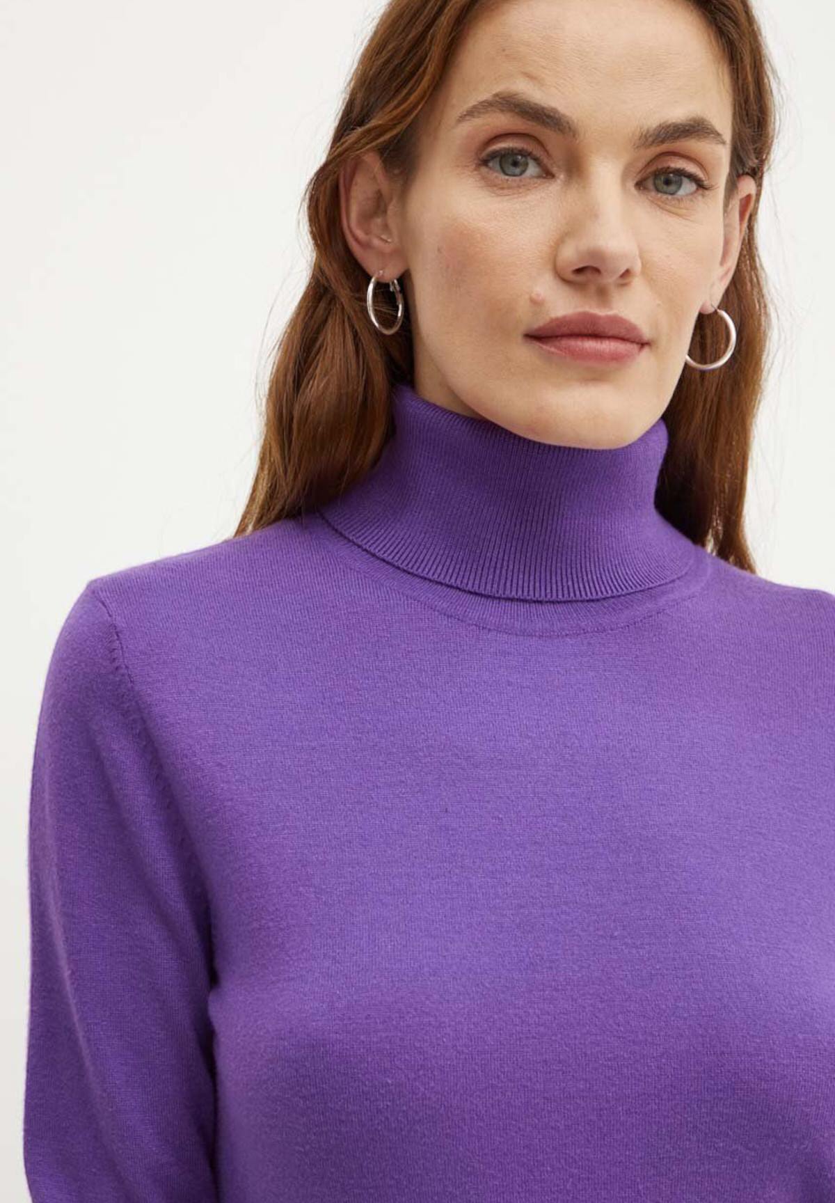 Maglione Collo Alto Maglia a Collo Alto GPA24065LU Purple Sapphire