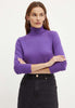 Silvian Heach Maglione Collo Alto Maglia a Collo Alto GPA24065LU Purple Sapphire