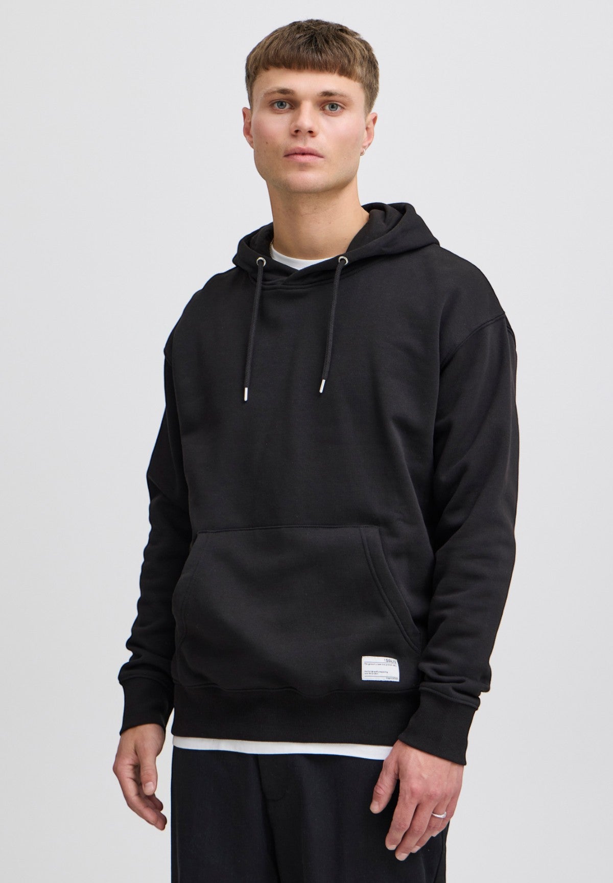 Felpa Pullover con Cappuccio Sdlenz Hood Sw 21107420 True Black