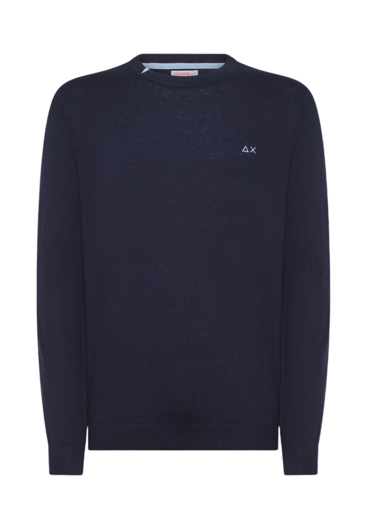 Maglione Girocollo Round Solid K44101 Navy Blue