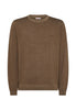 Sun68 Maglione Girocollo Round Vintage Plain K44147 Marrone